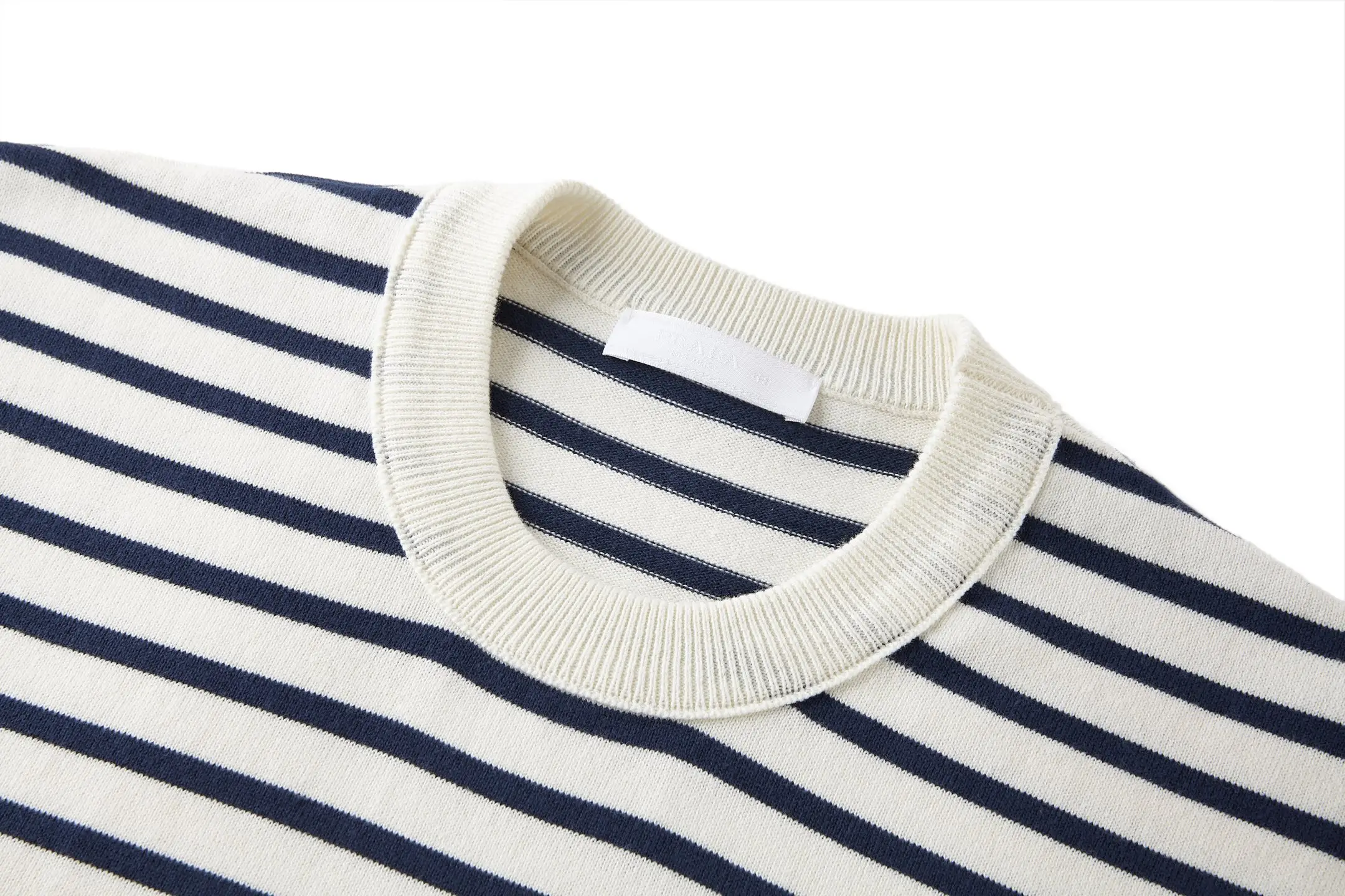 Striped Wool-Blend Knit T-Shirt D21521092 — view 3