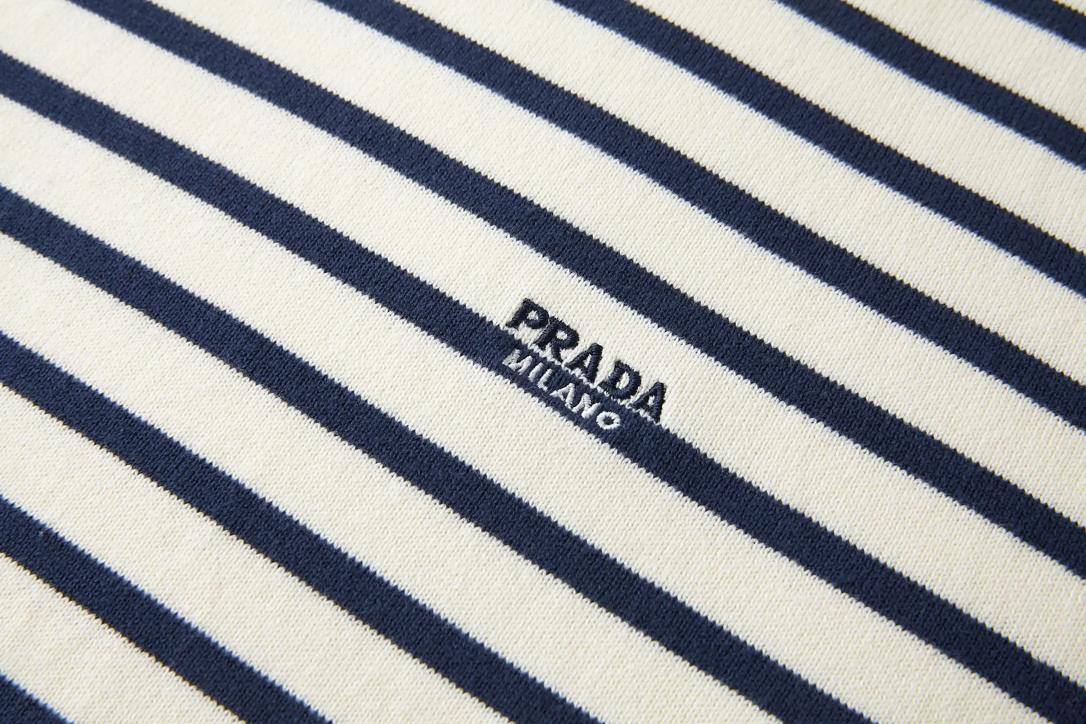Striped Wool-Blend Knit T-Shirt D21521092 — view 4