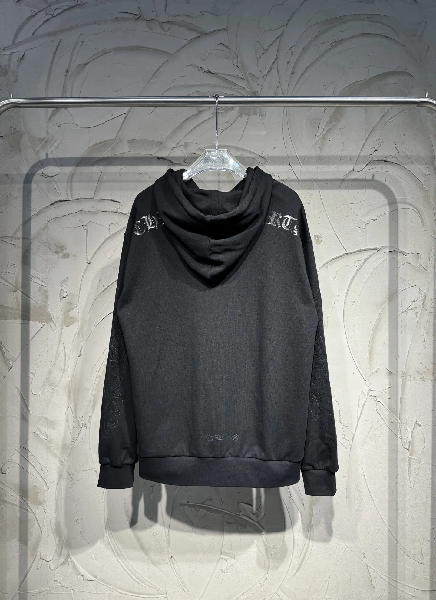 Logo-Print Cotton-Blend Jersey Hoodie D22023068 — view 2