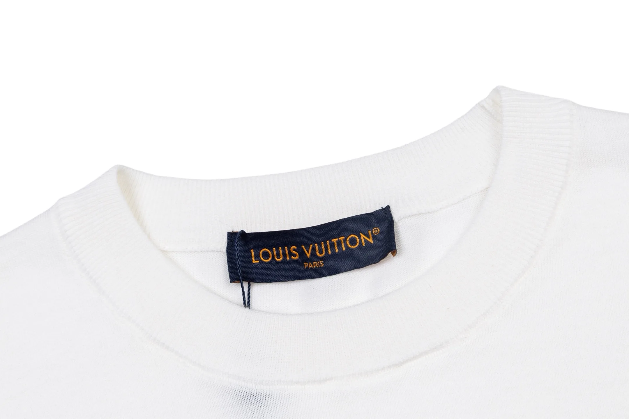 Logo Jacquard Cotton Knit T-Shirt D22013796 — view 3