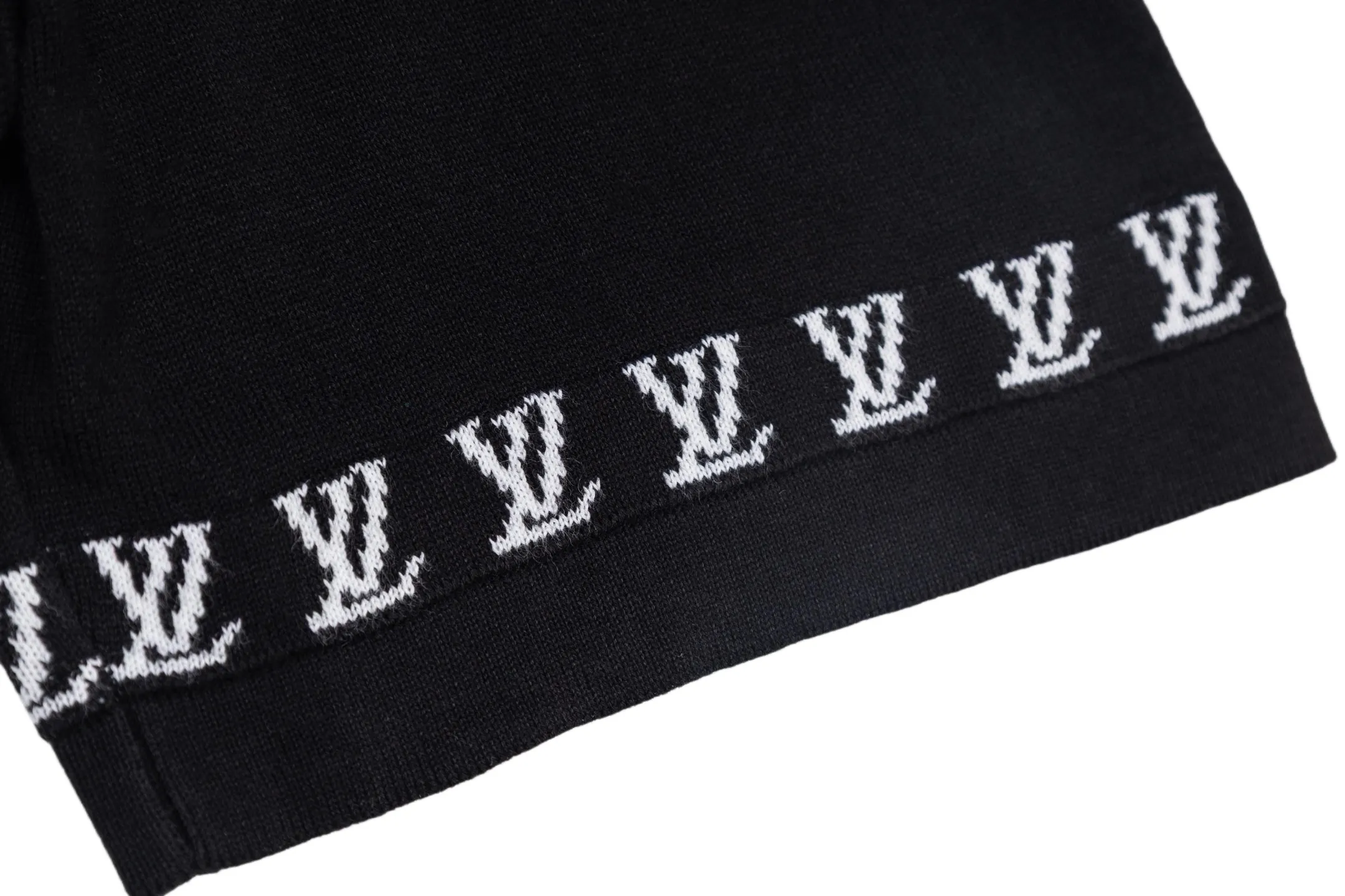 Logo Jacquard Cotton Knit T-Shirt D22013795 — view 7