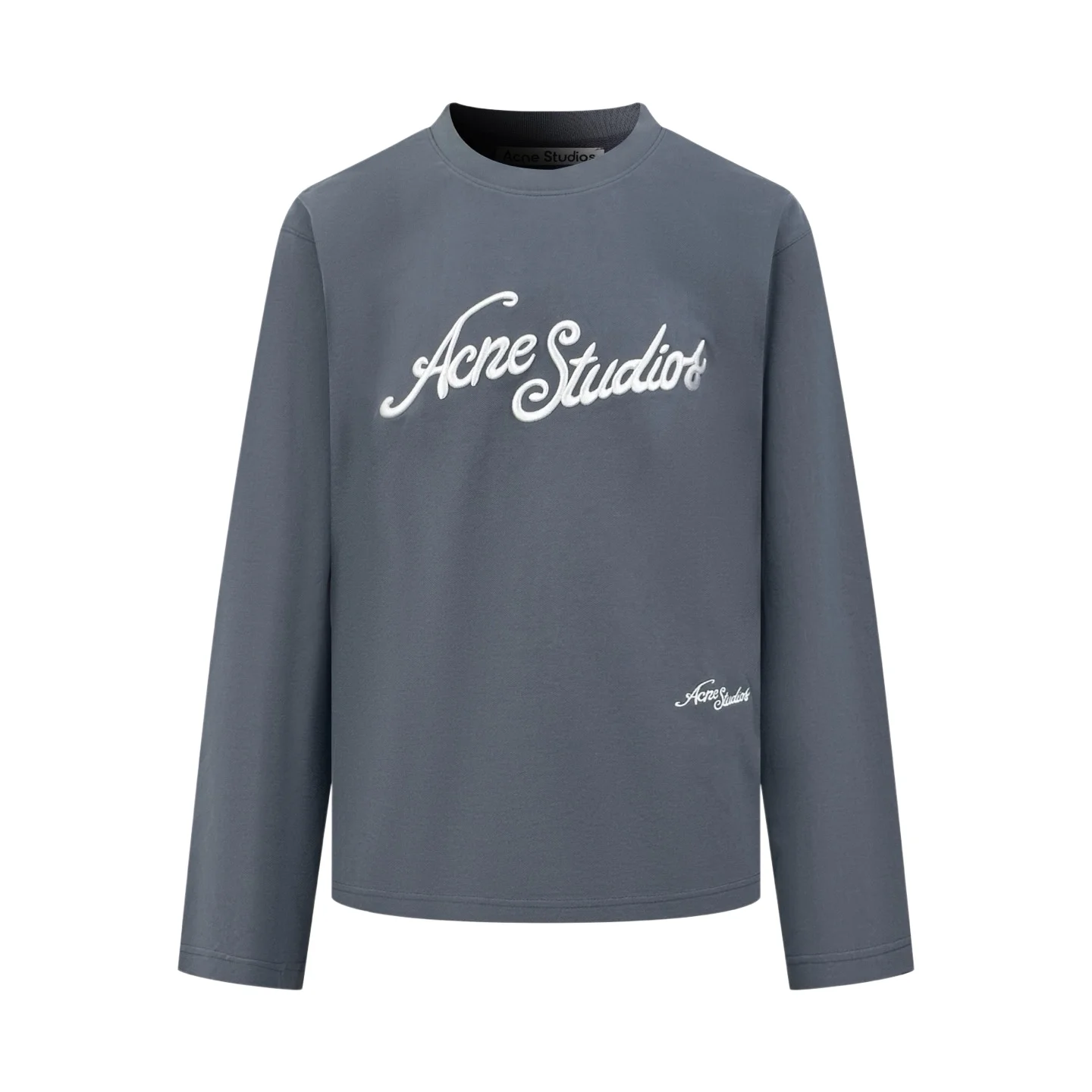 Logo Embroidered Long-Sleeve Cotton T-Shirt D22021010