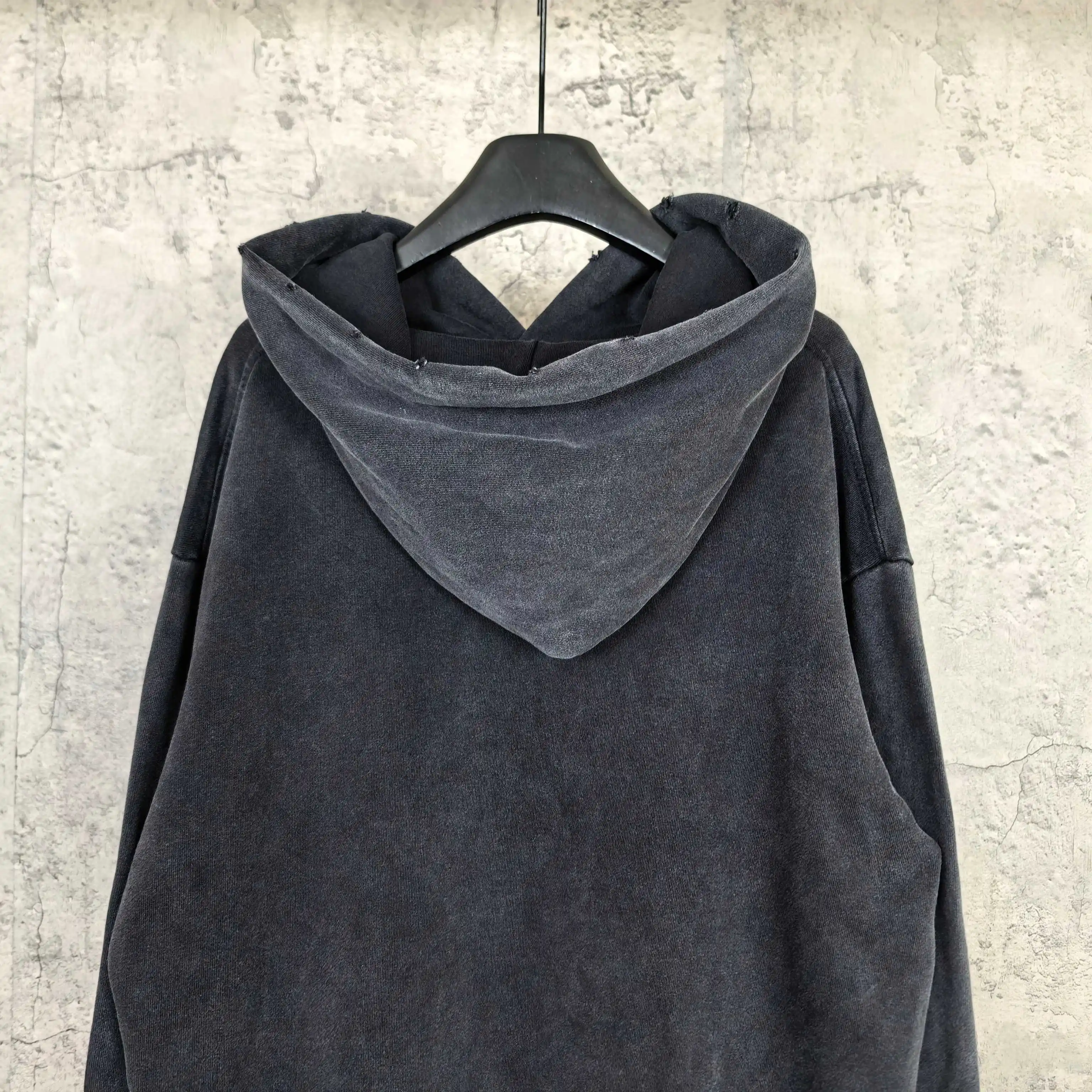 Paris Thunderstorm Print Washed Hoodie D22023199 — view 6