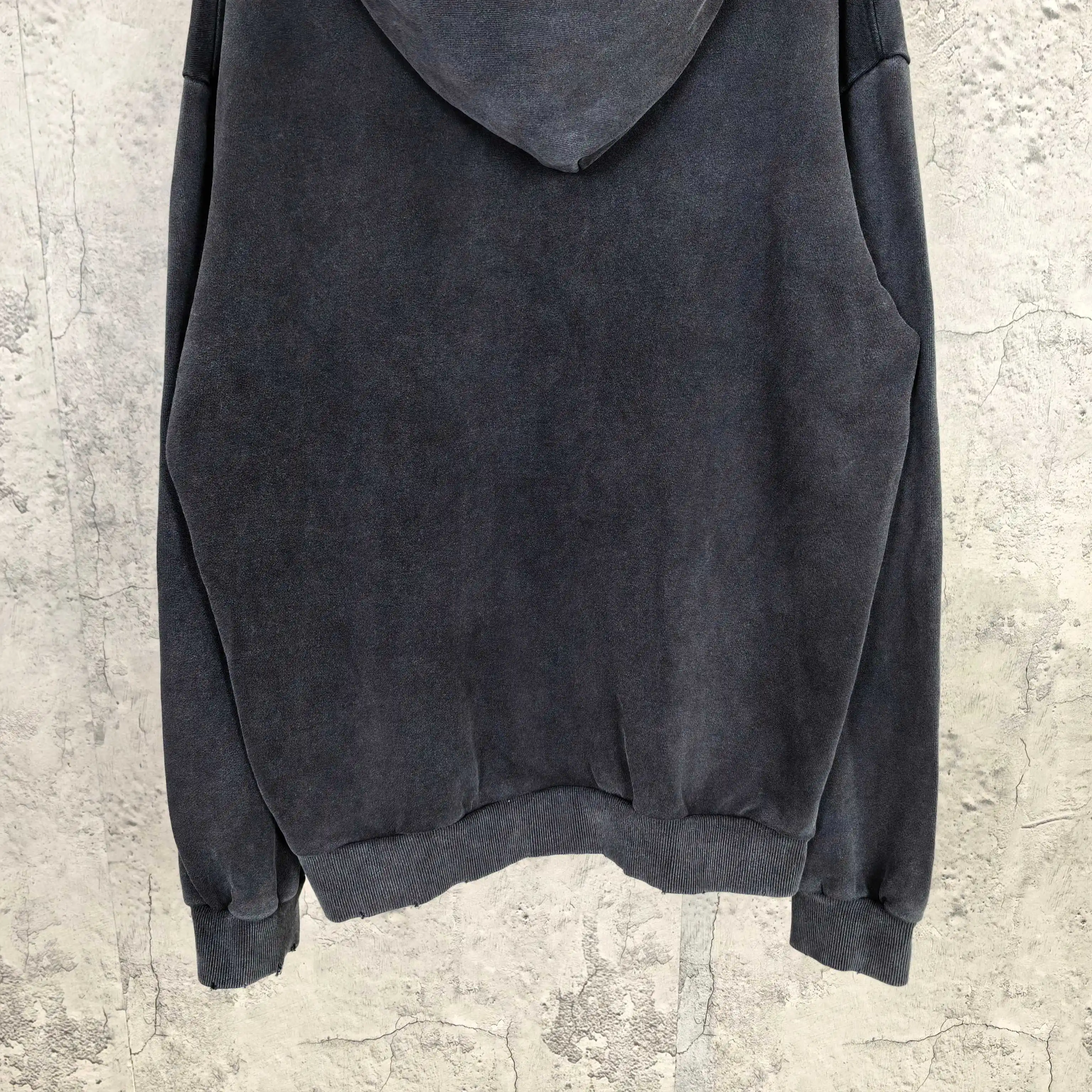 Paris Thunderstorm Print Washed Hoodie D22023199 — view 11