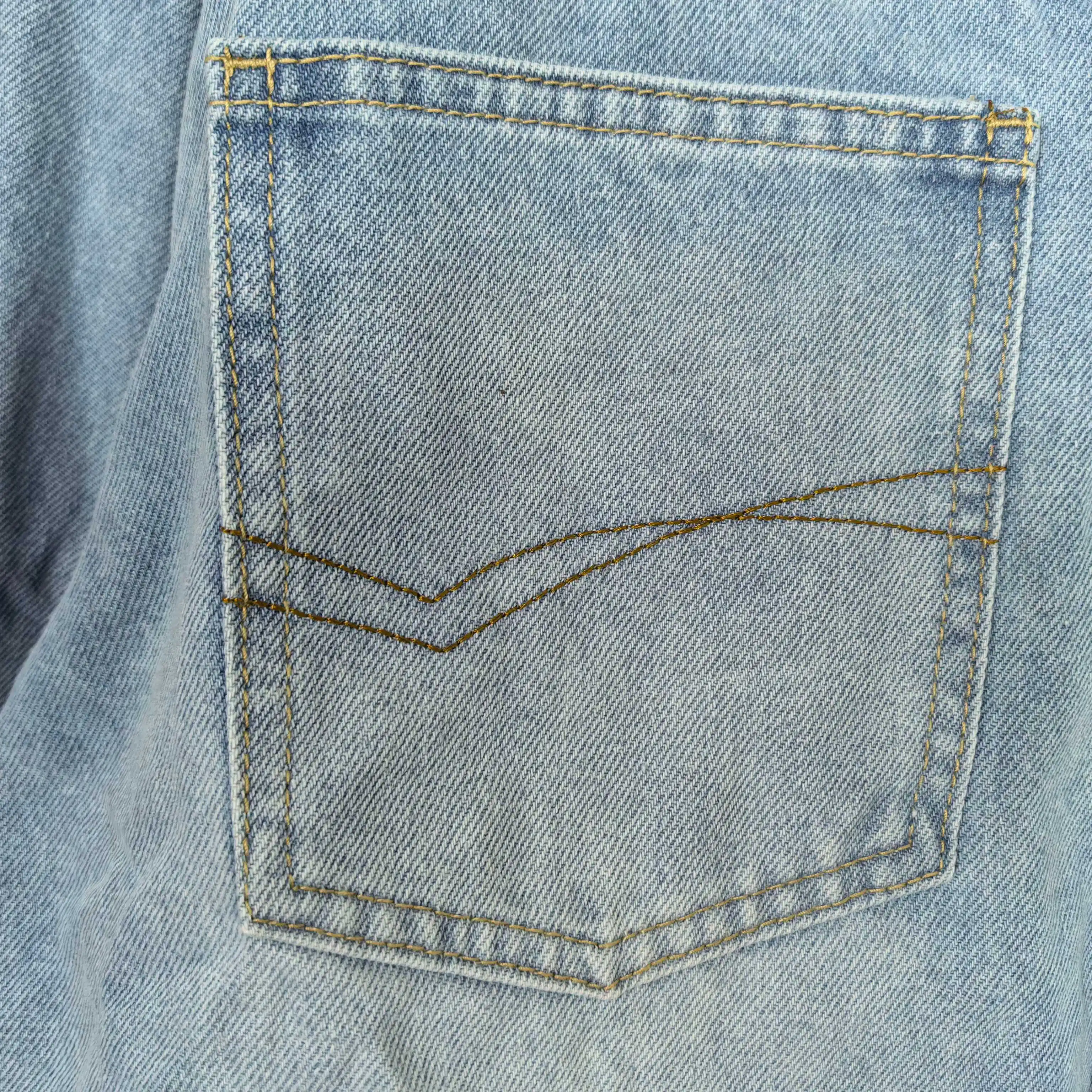Oversized Washed Denim Shirt Jacket D22023171 — view 8
