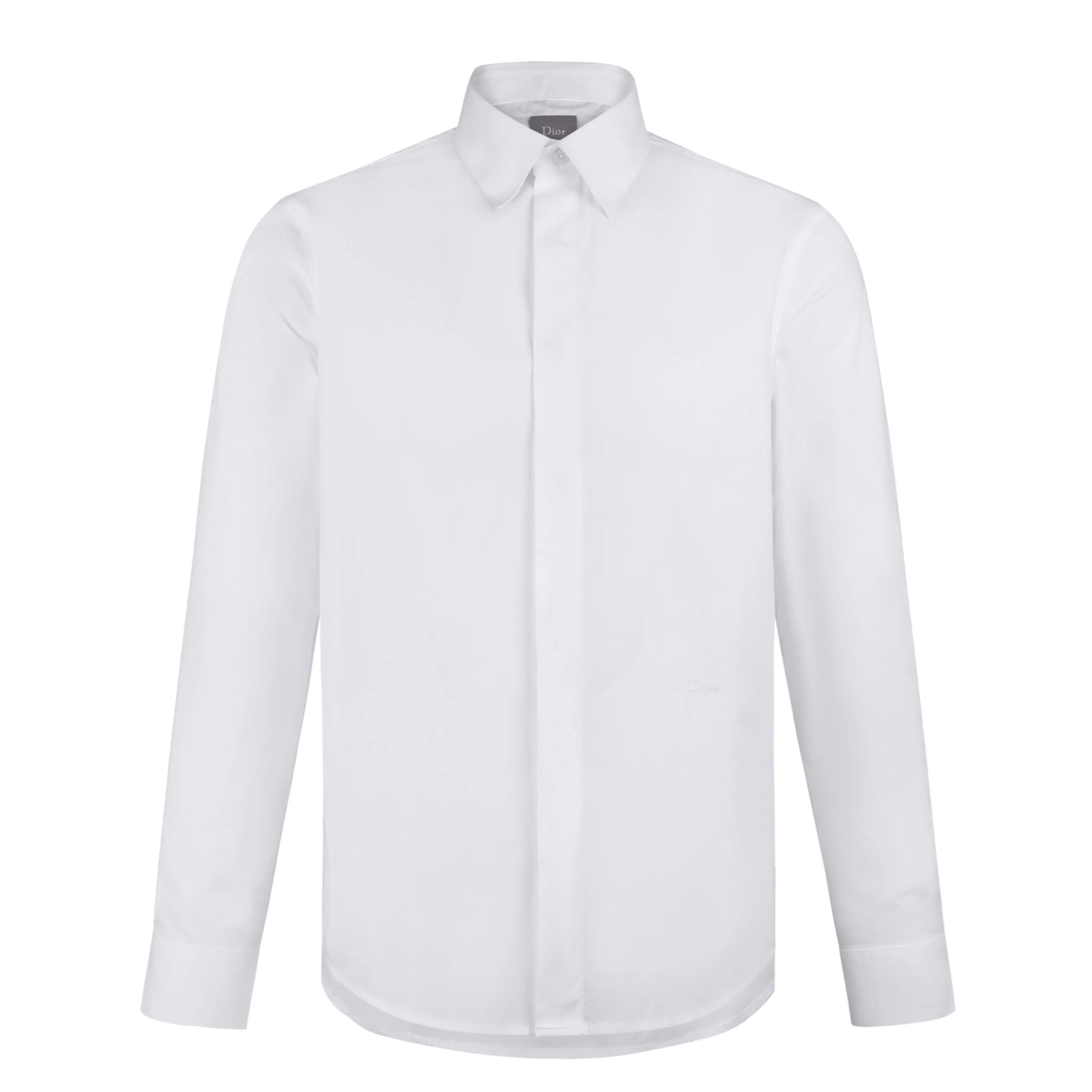 Embroidered Cotton Poplin Long-Sleeve Shirt D22021117