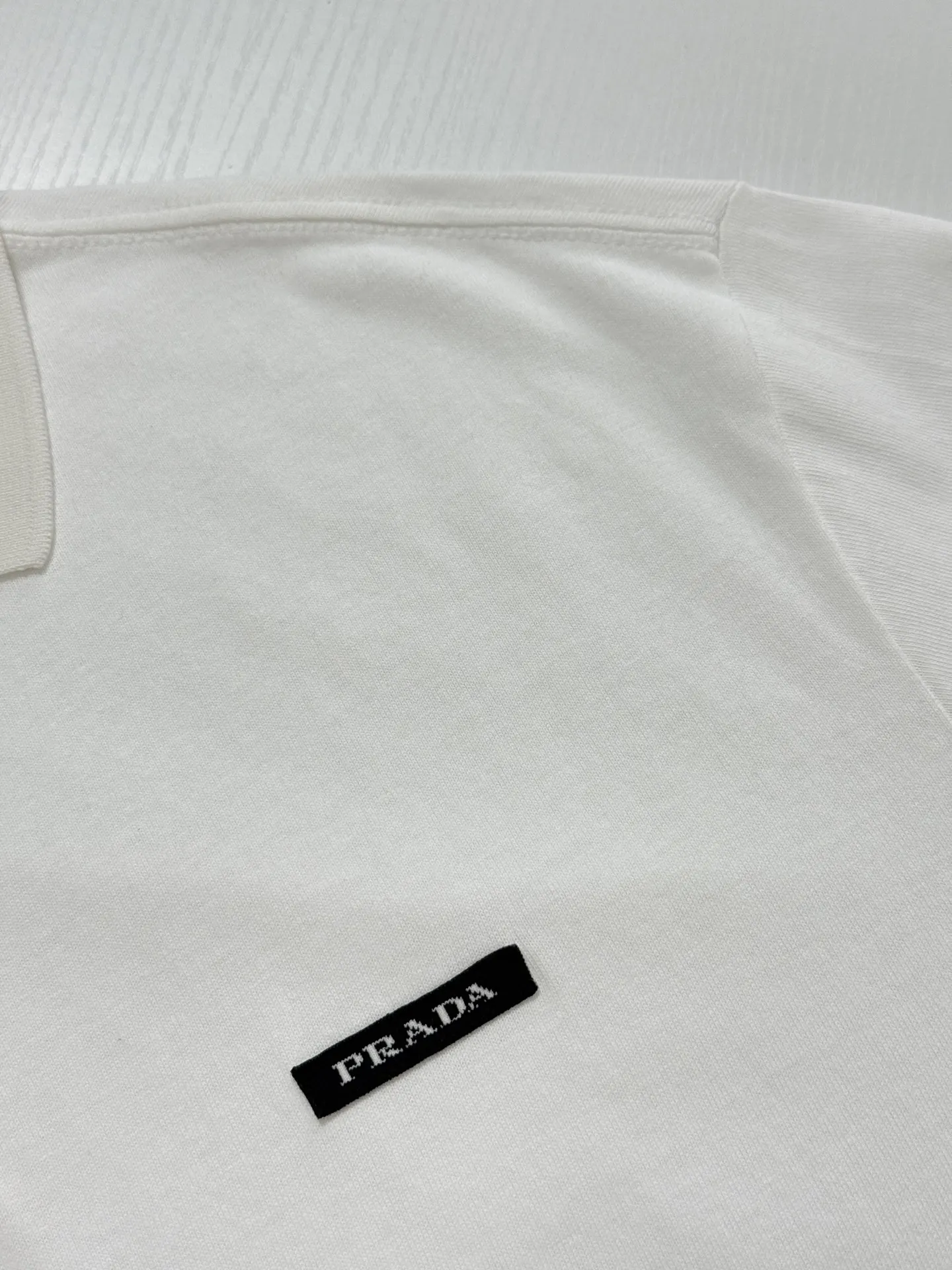 Logo-Patch Long-Sleeve Cotton Polo Shirt D22020753 — view 5