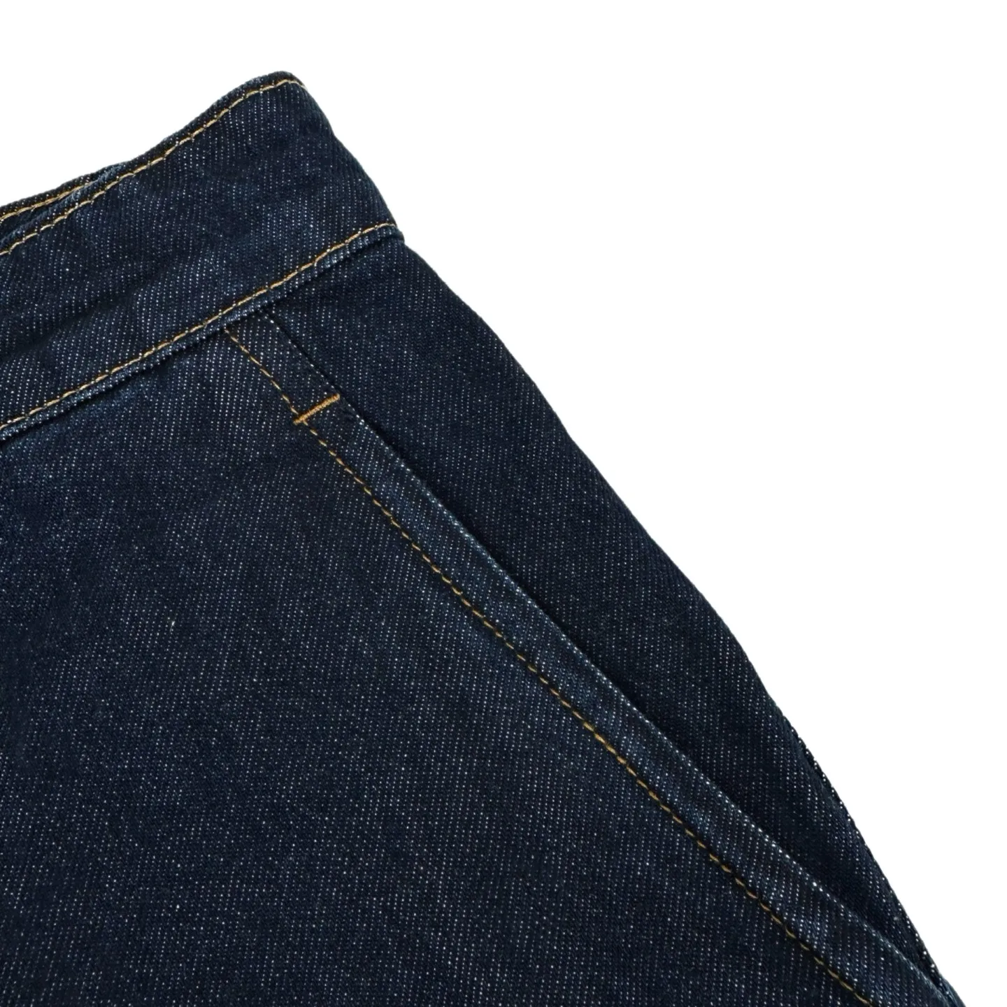 Leather Patch Indigo Denim Shorts D22521023 — view 9