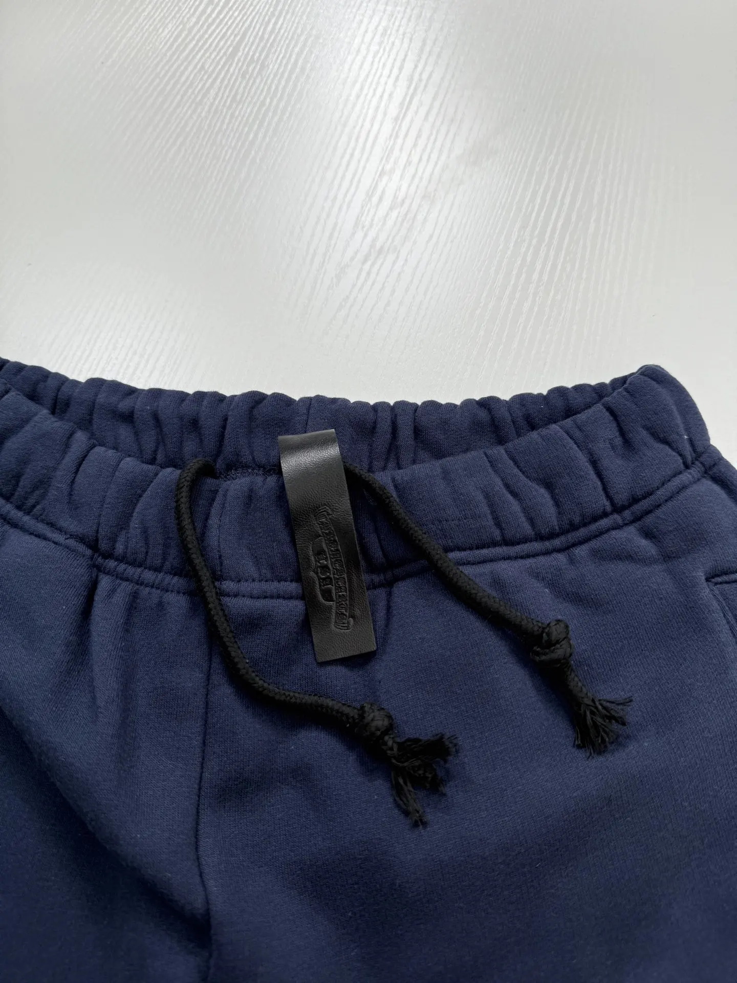 Leather Cross Patch Cotton Jersey Shorts D22520682 — view 5