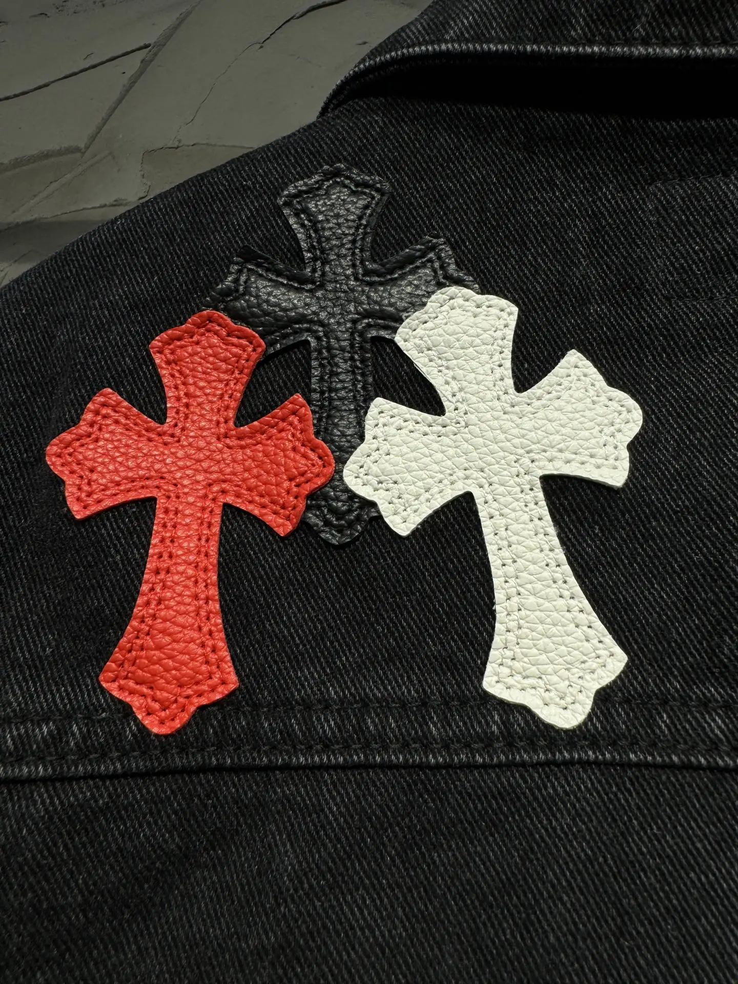 Cross-Patch Denim Overshirt Jacket D22523047 — view 13