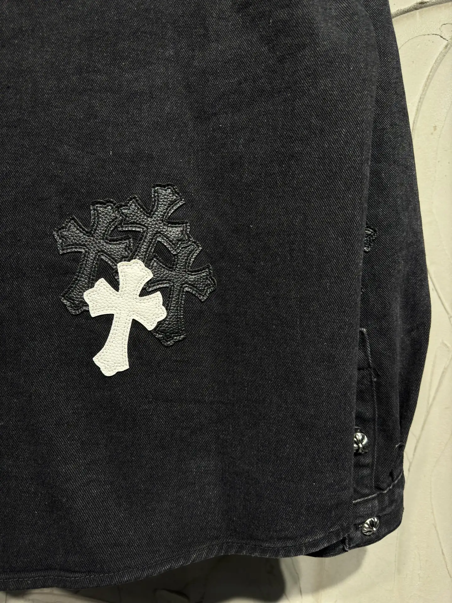 Cross-Patch Denim Overshirt Jacket D22523047 — view 15
