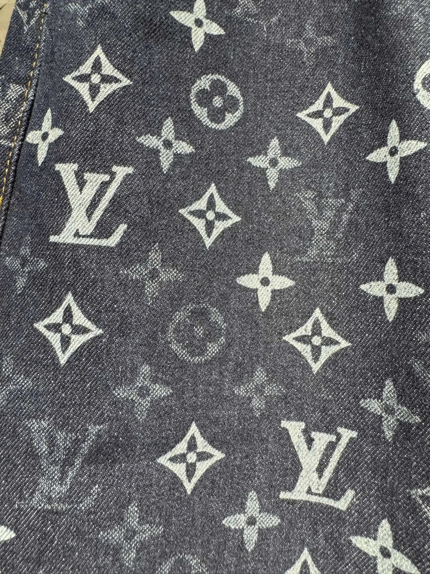 Monogram All-Over Print Straight-Leg Jeans D22523046 — view 4