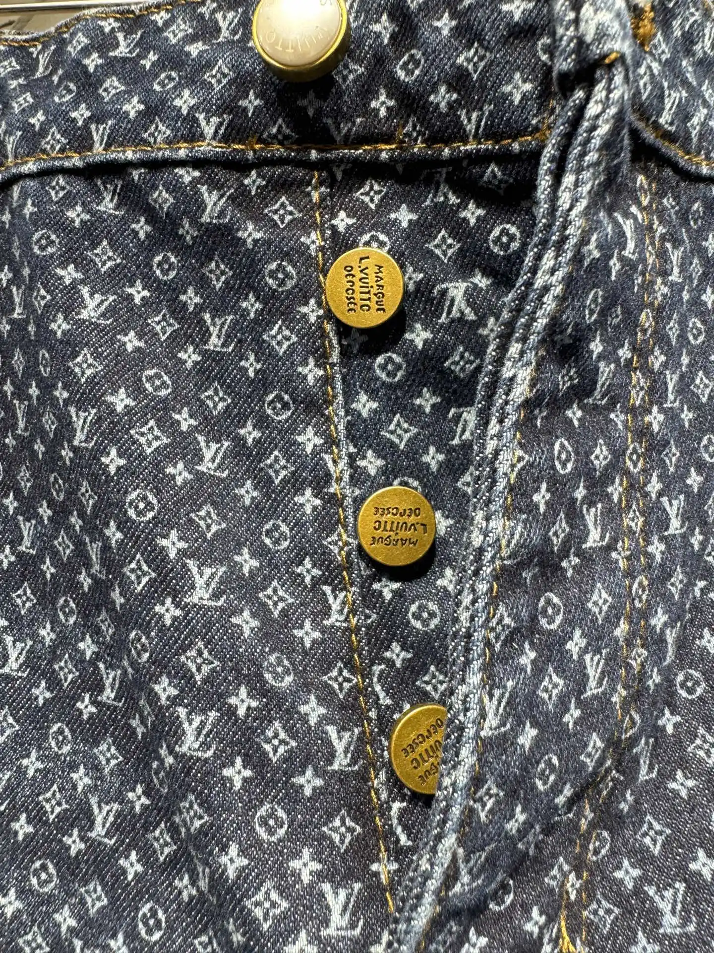 Monogram All-Over Print Straight-Leg Jeans D22523020 — view 8