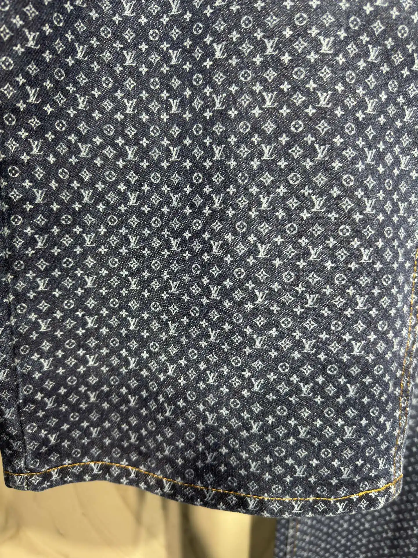 Monogram All-Over Print Straight-Leg Jeans D22523020 — view 9
