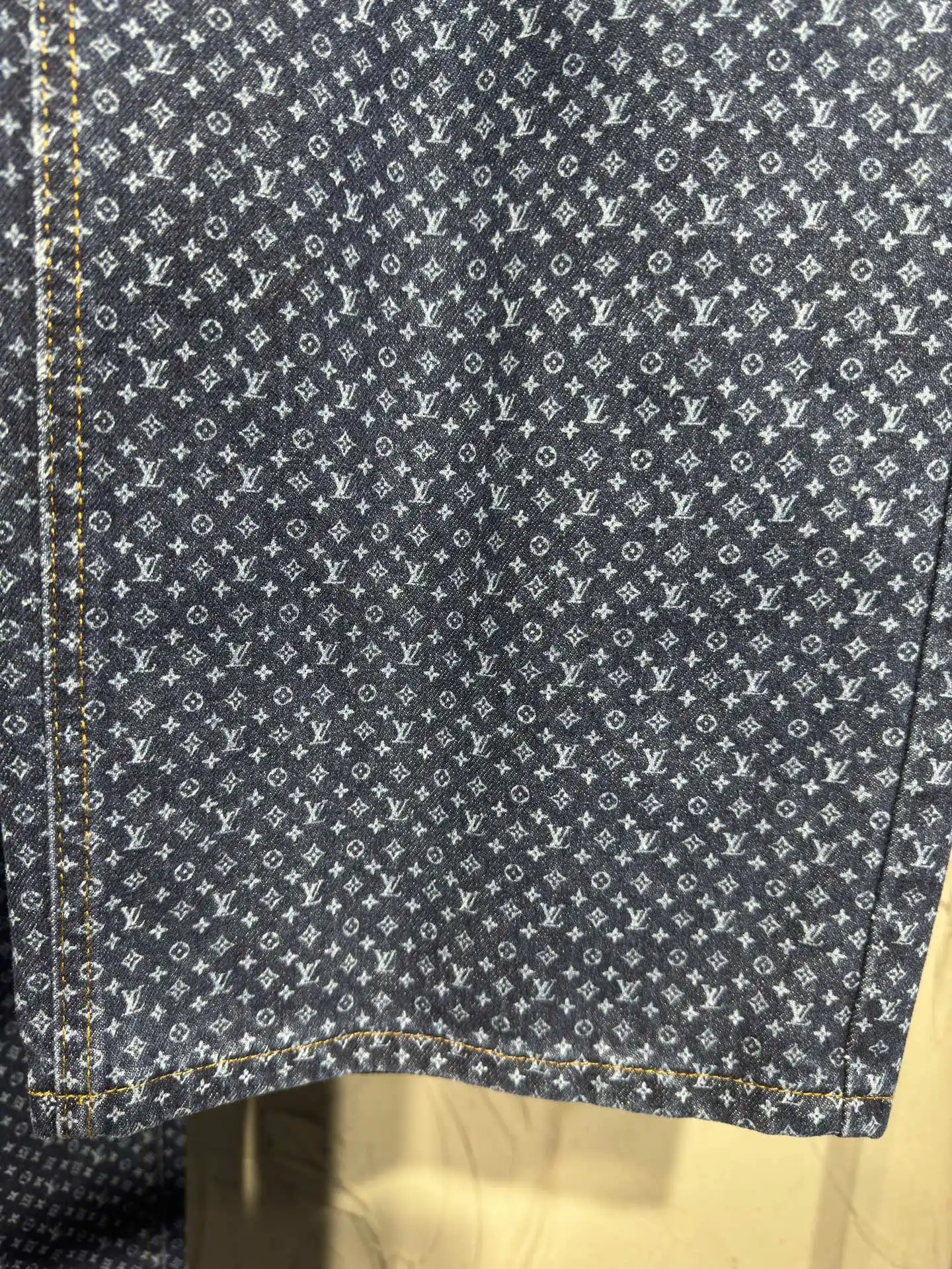 Monogram All-Over Print Straight-Leg Jeans D22523020 — view 10