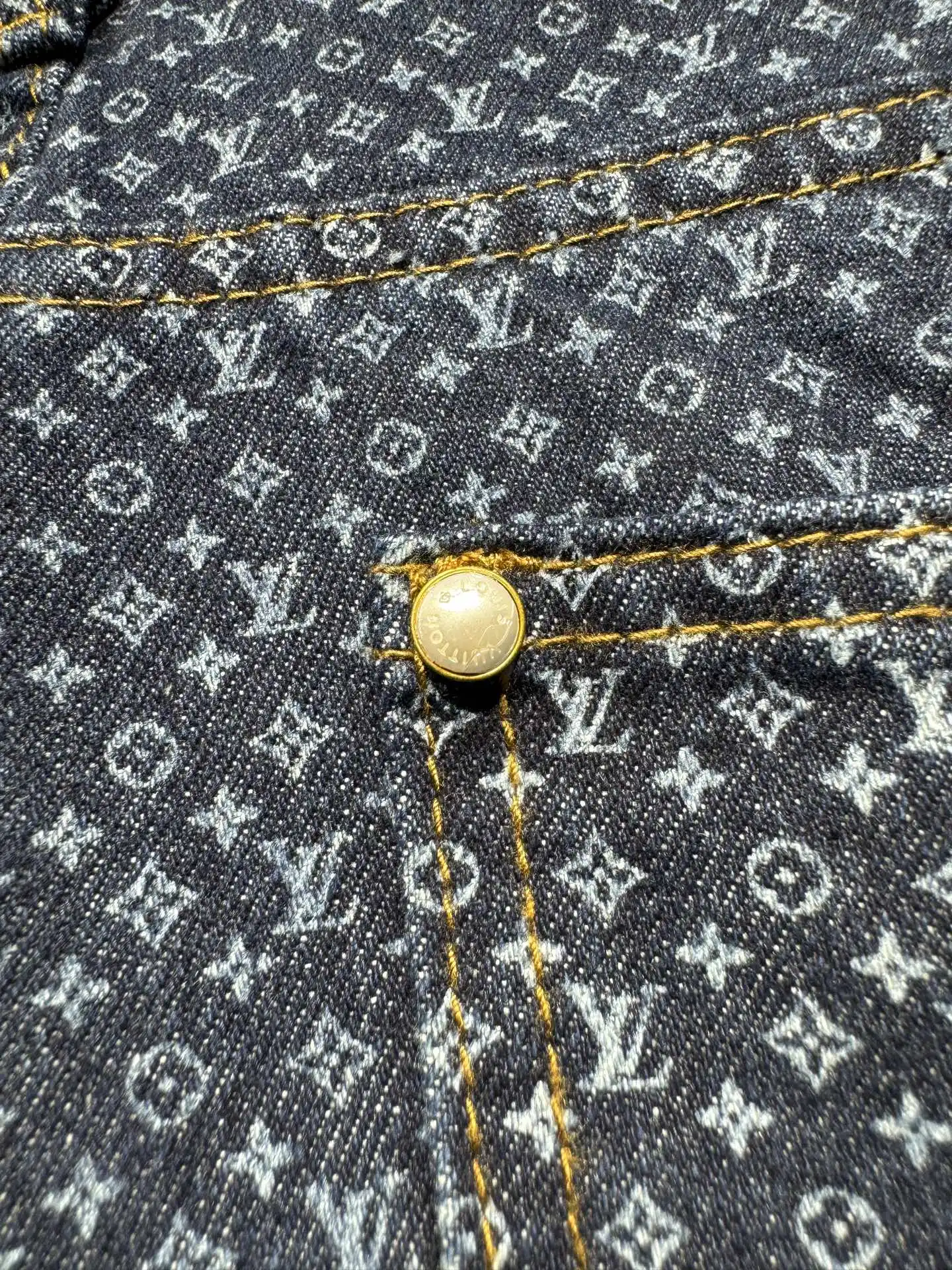 Monogram All-Over Print Straight-Leg Jeans D22523020 — view 17
