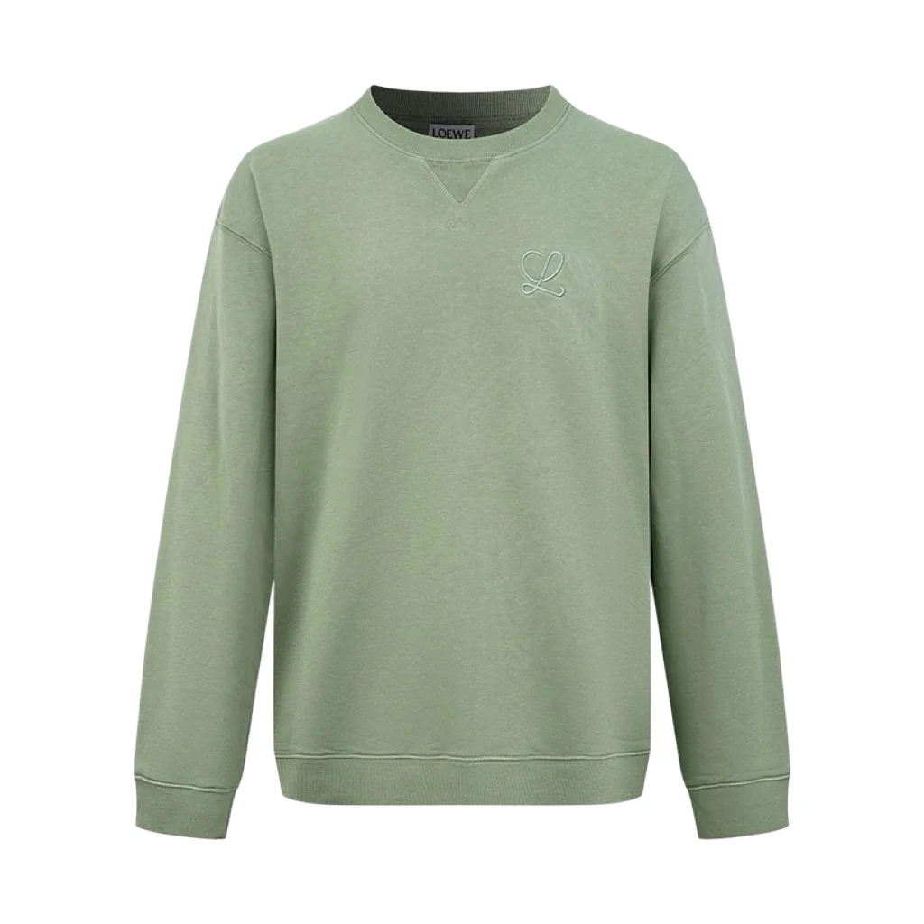 Anagram Embroidered Cotton-Fleece Sweatshirt D22521229