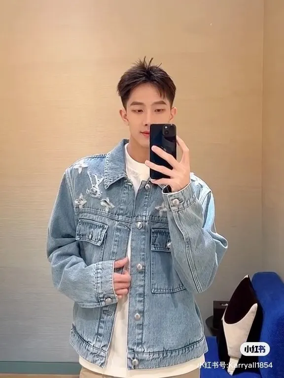 Monogram Distressed Denim Jacket D22513436 — view 2