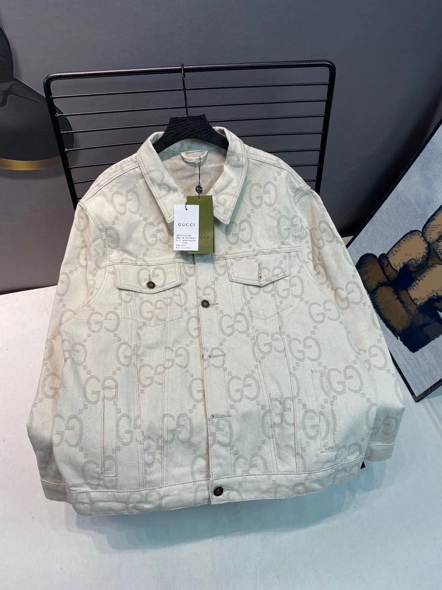 GG Jacquard Denim Jacket D22513435 — view 3