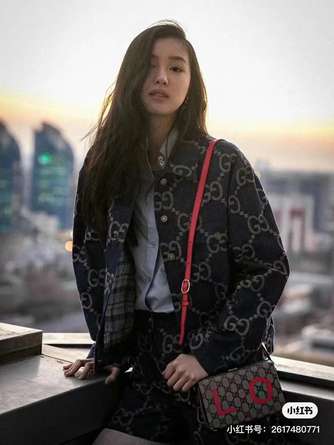 GG Jacquard Denim Jacket D22513434 — view 3
