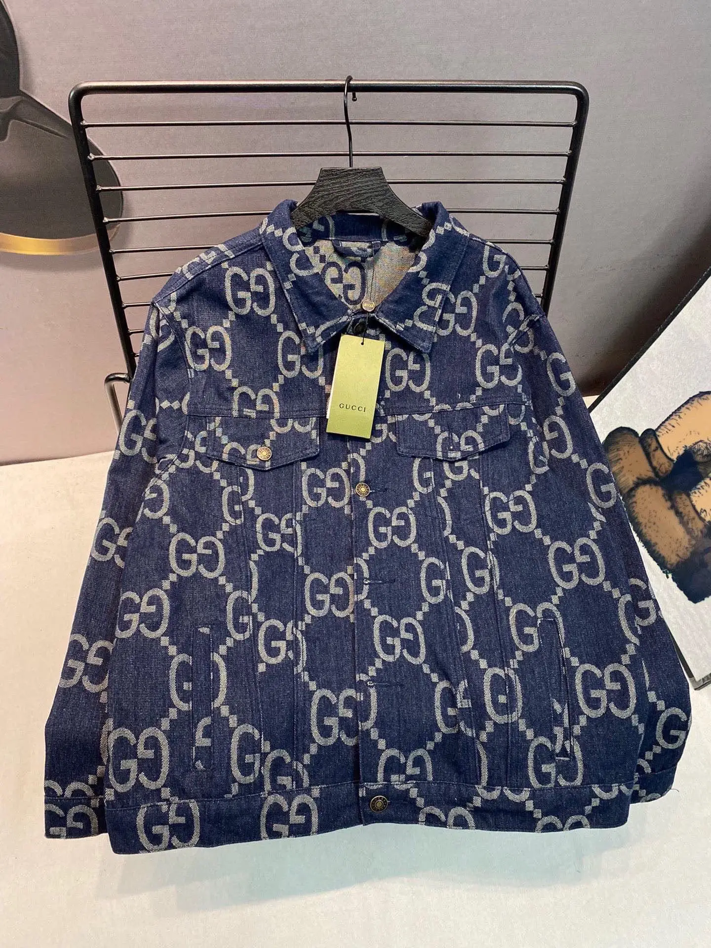 GG Jacquard Denim Jacket D22513434 — view 10