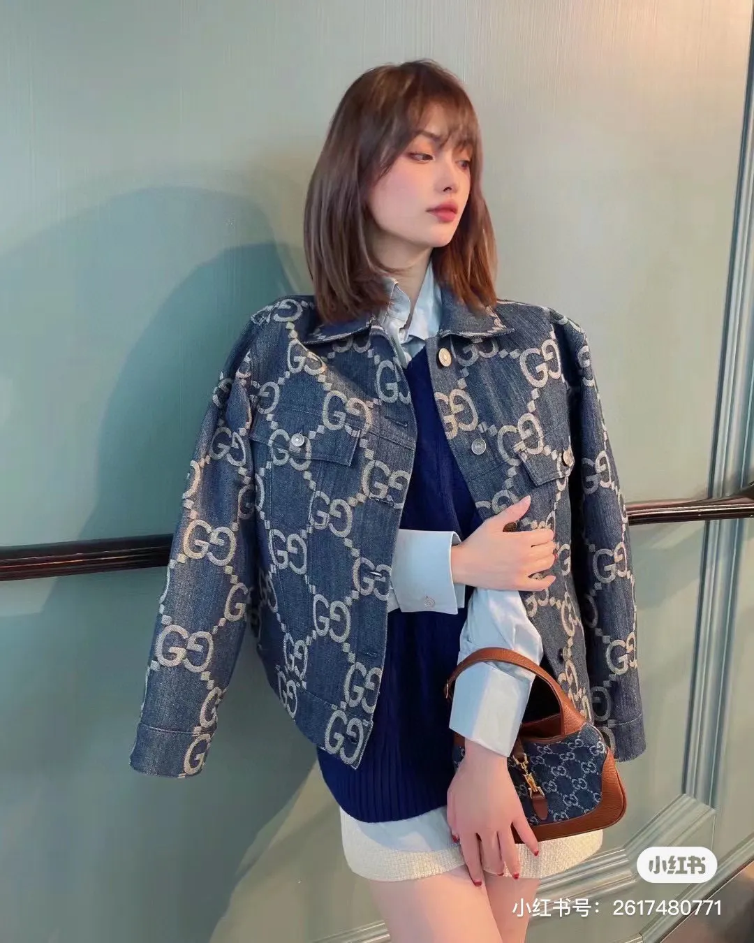 GG Jacquard Denim Jacket D22513434 — view 14