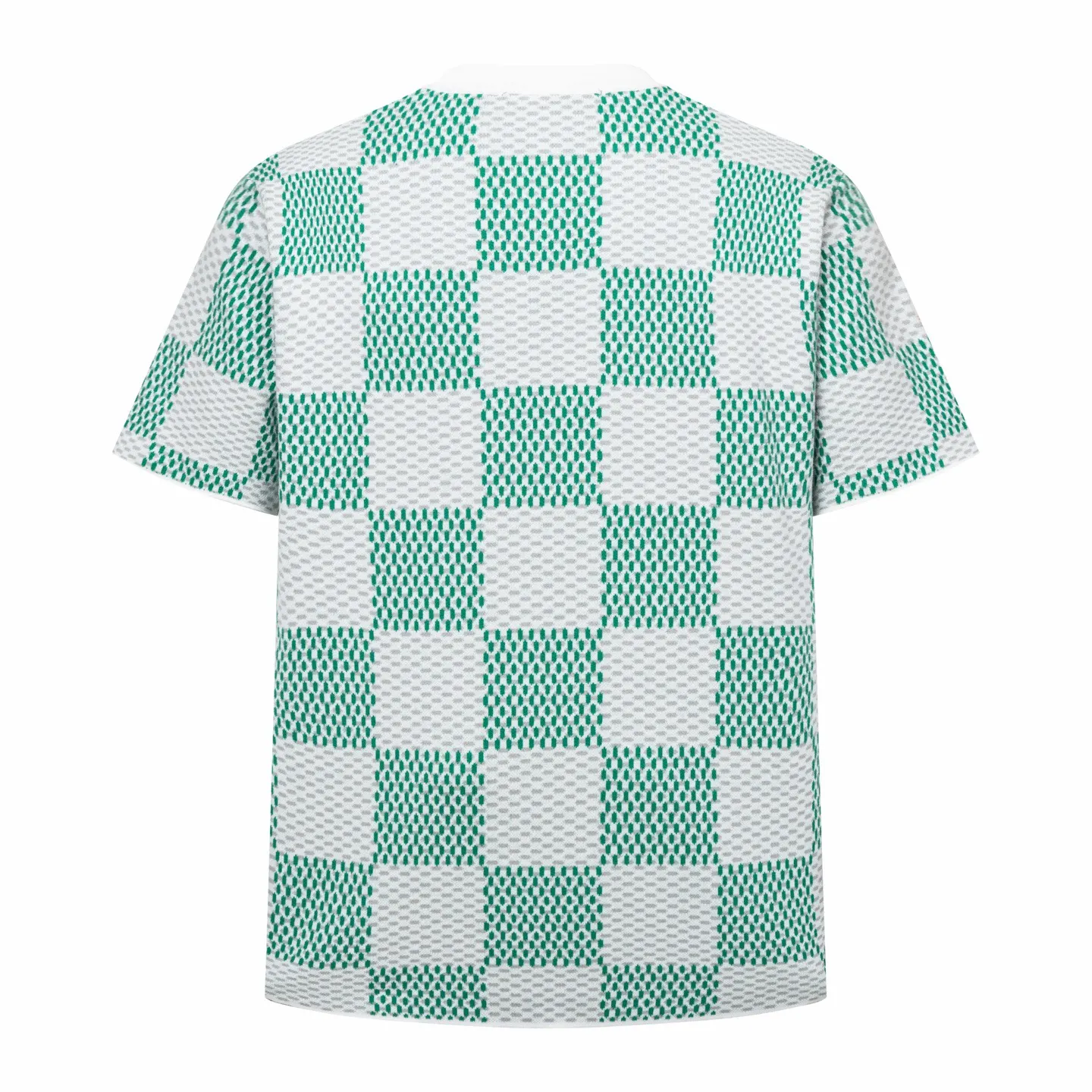Damier Jacquard Cotton Knit T-Shirt D23013797 — view 2