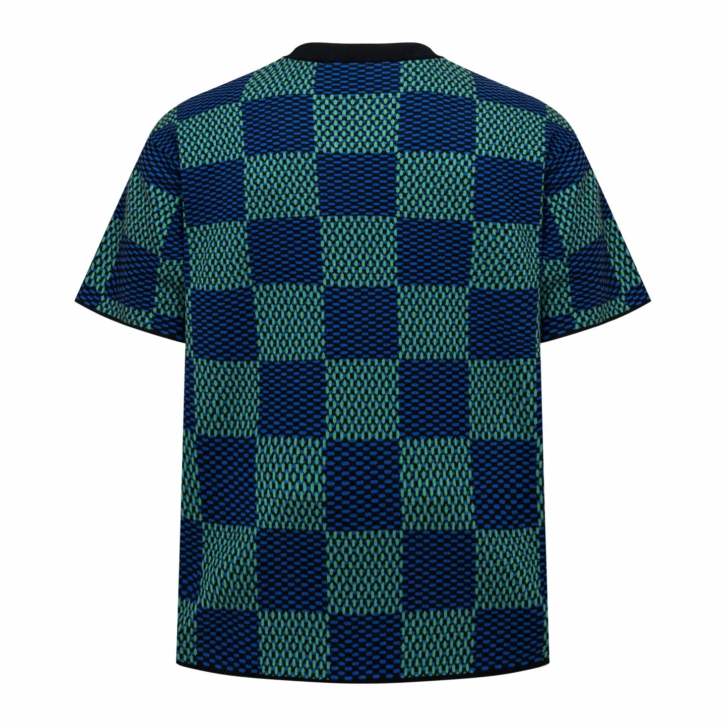 Damier Jacquard Cotton Knit T-Shirt D23013798 — view 2
