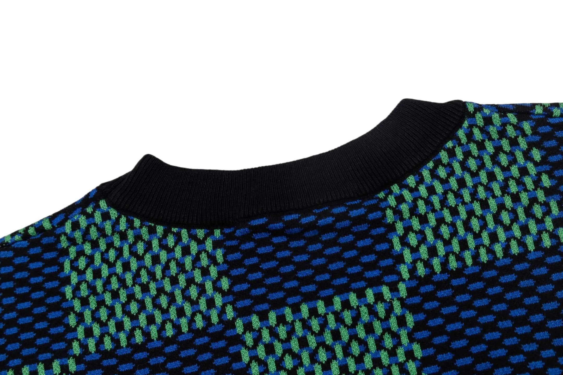 Damier Jacquard Cotton Knit T-Shirt D23013798 — view 4