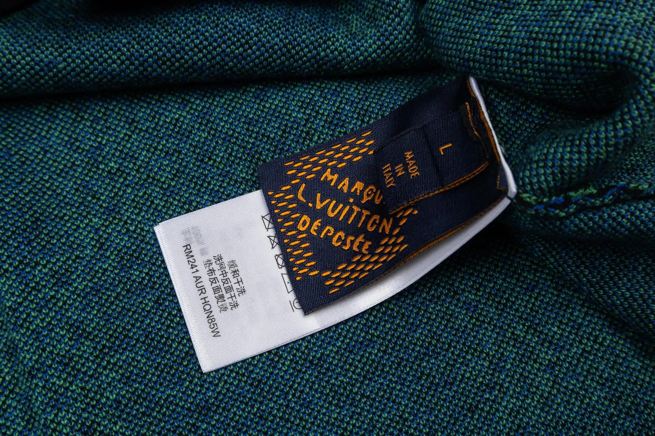 Damier Jacquard Cotton Knit T-Shirt D23013798 — view 9