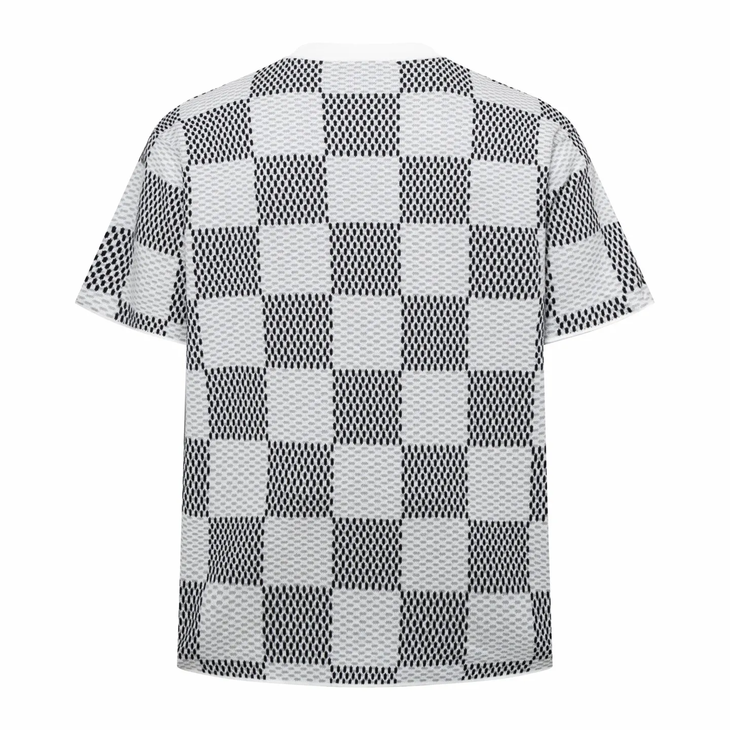 Damier Jacquard Cotton Knit T-Shirt D23013799 — view 2