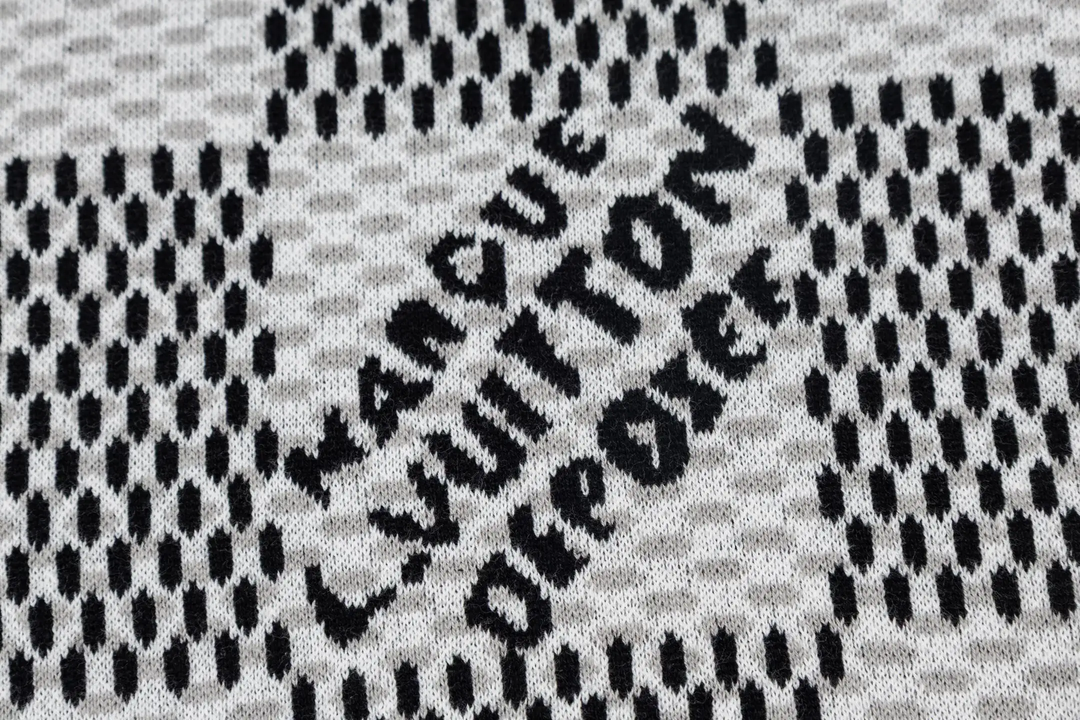Damier Jacquard Cotton Knit T-Shirt D23013799 — view 6