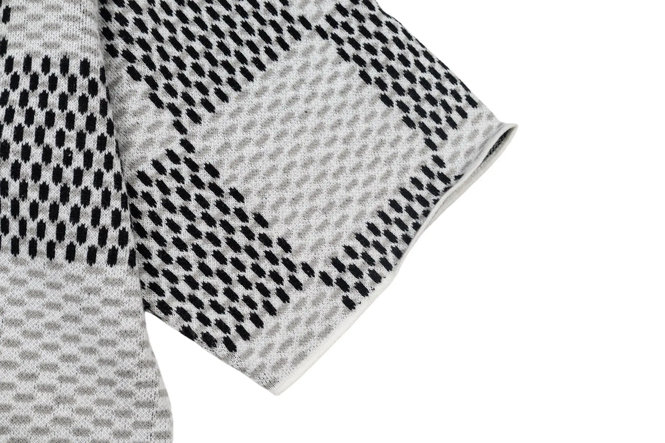 Damier Jacquard Cotton Knit T-Shirt D23013799 — view 7