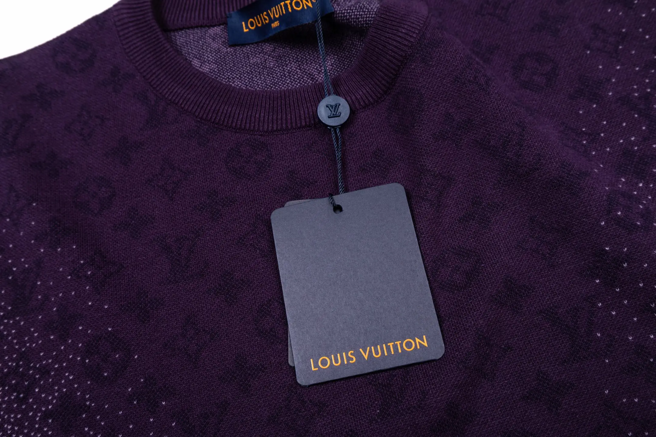 Monogram Gradient Wool-Blend Knit T-Shirt D23013793 — view 5