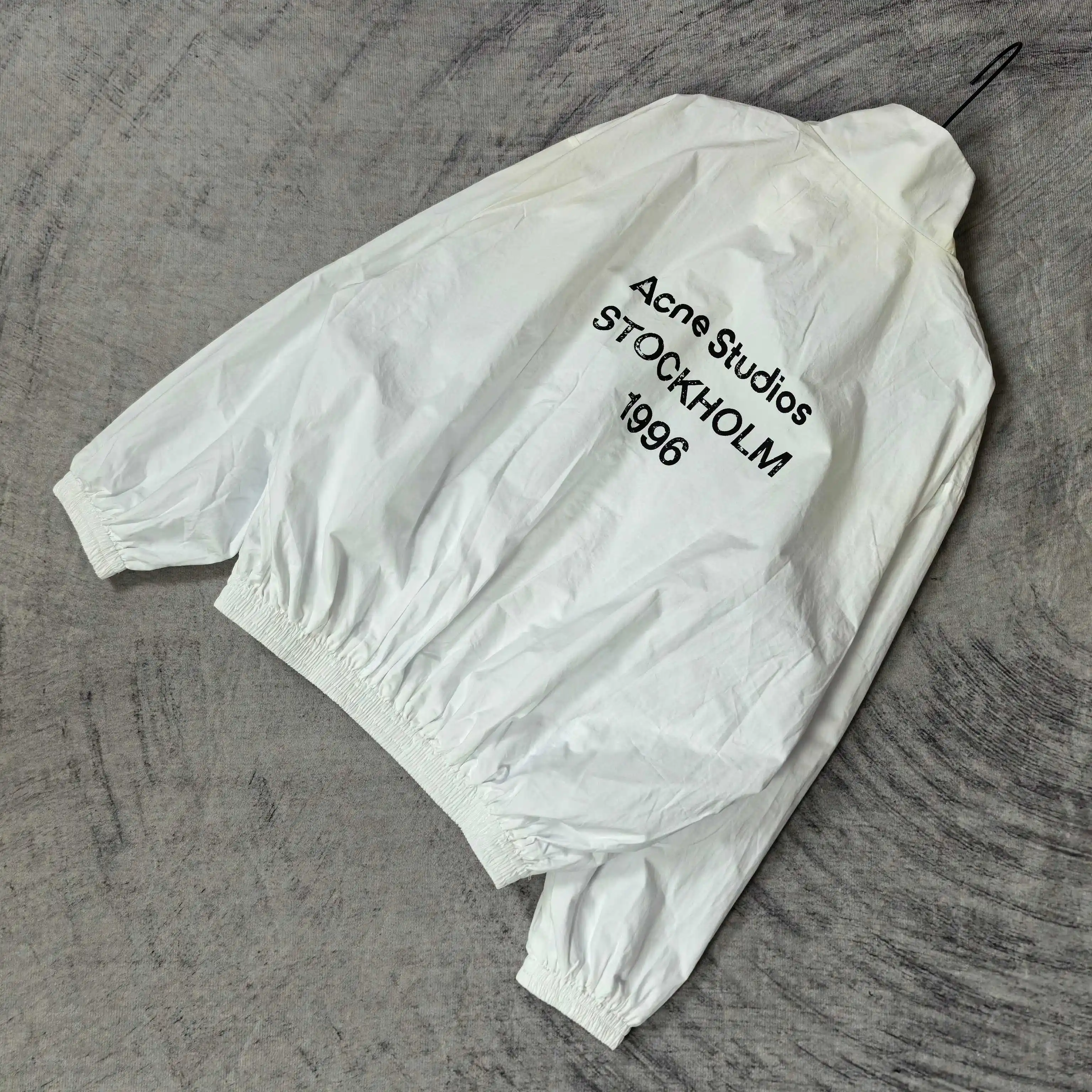 Washed Logo Zip-Up Track Jacket D23023286 — view 5