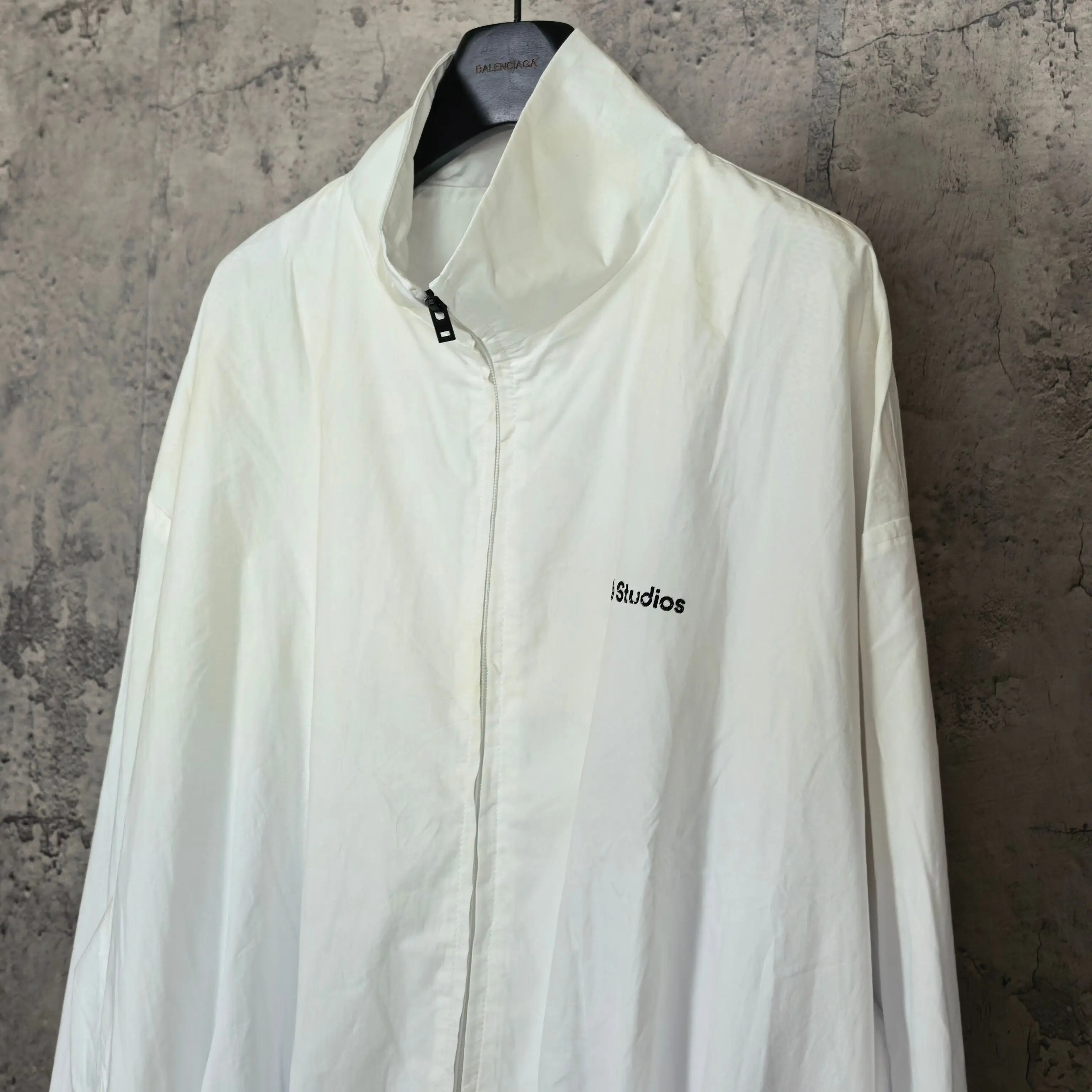 Washed Logo Zip-Up Track Jacket D23023286 — view 9
