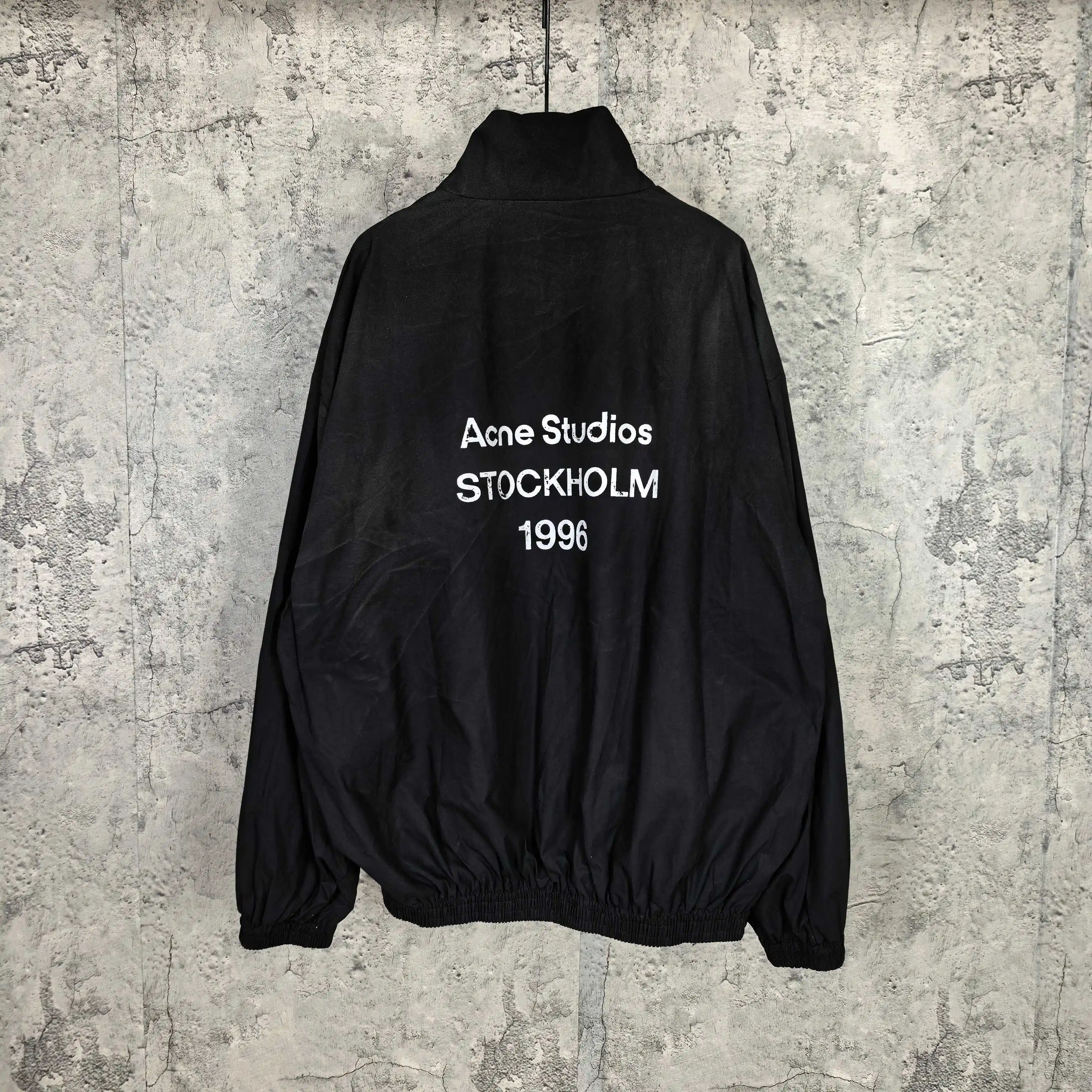 Logo Print Washed Track Jacket D23023285 — view 2