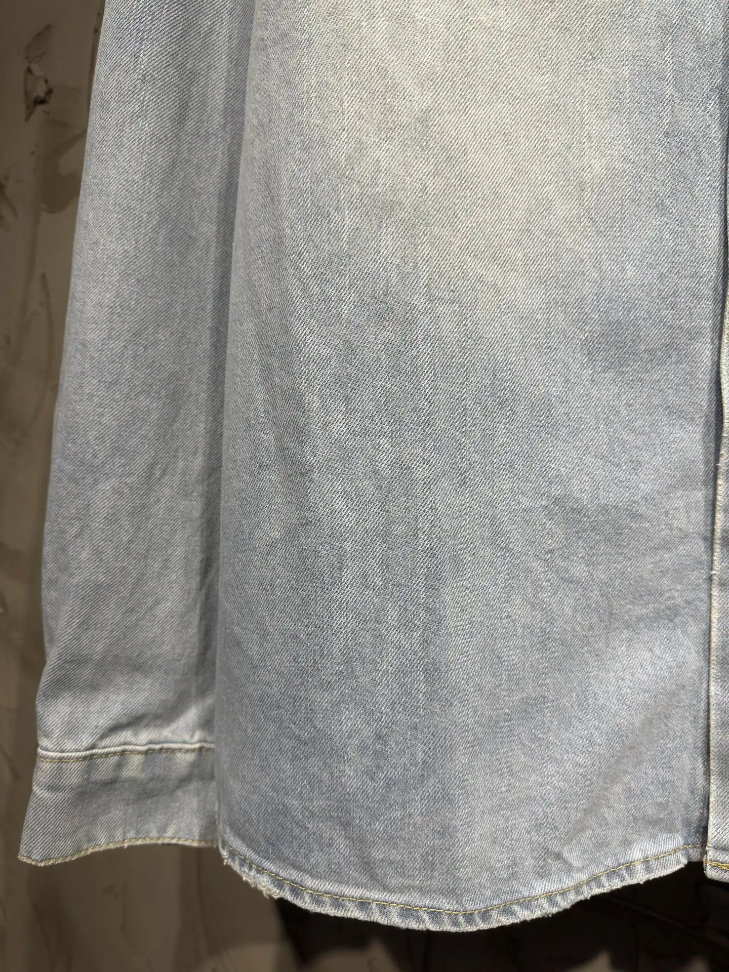Oversized Washed Denim Shirt Jacket D23023023 — view 10