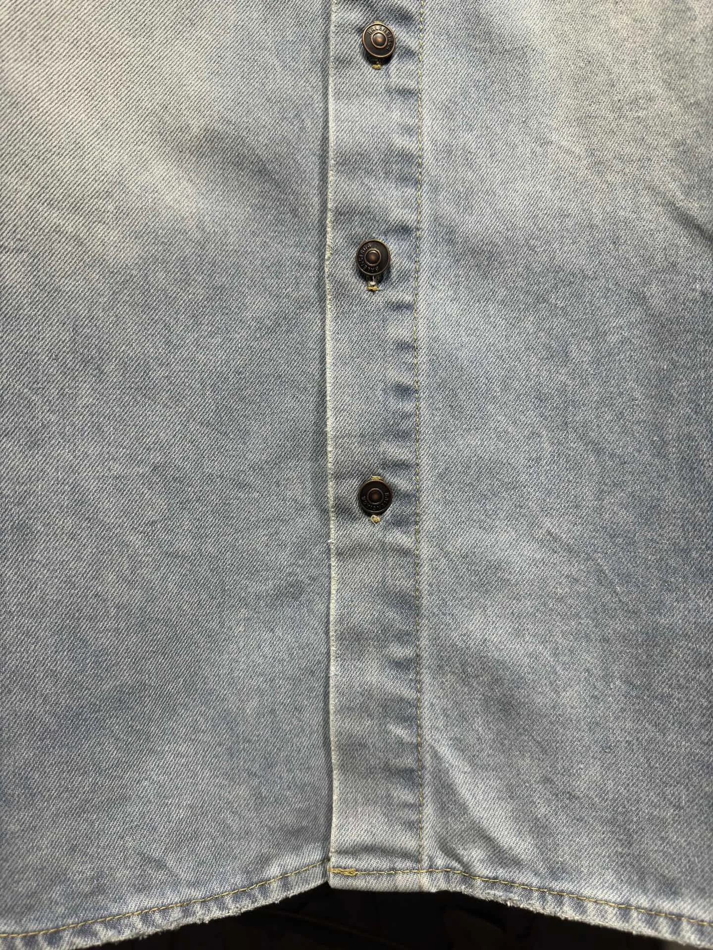 Oversized Washed Denim Shirt Jacket D23023023 — view 11