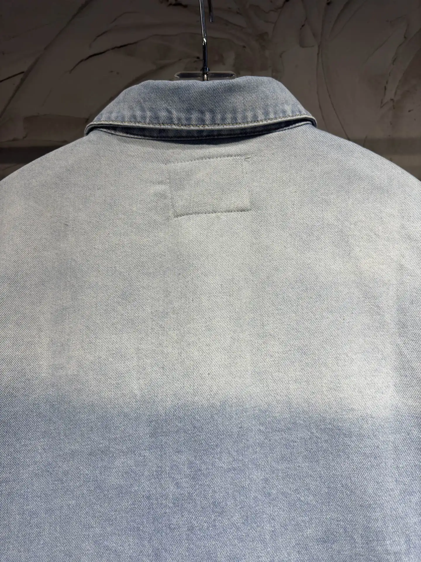 Oversized Washed Denim Shirt Jacket D23023023 — view 16