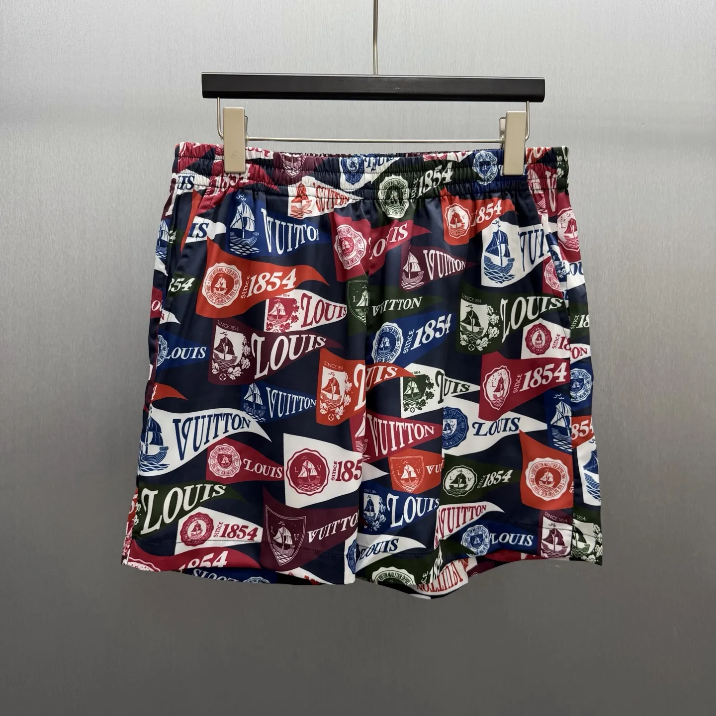 1854 Nautical Flag Print Swim Shorts D23014161