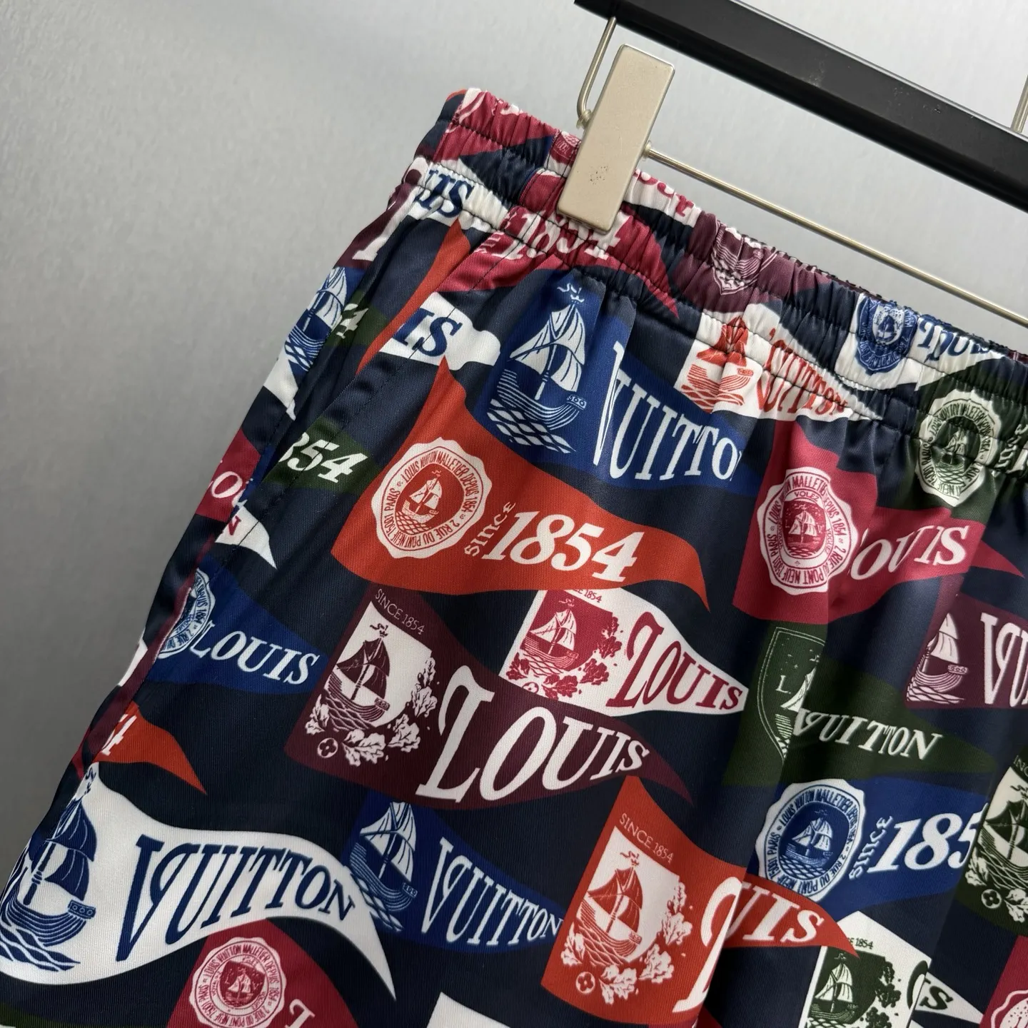 1854 Nautical Flag Print Swim Shorts D23014161 — view 2