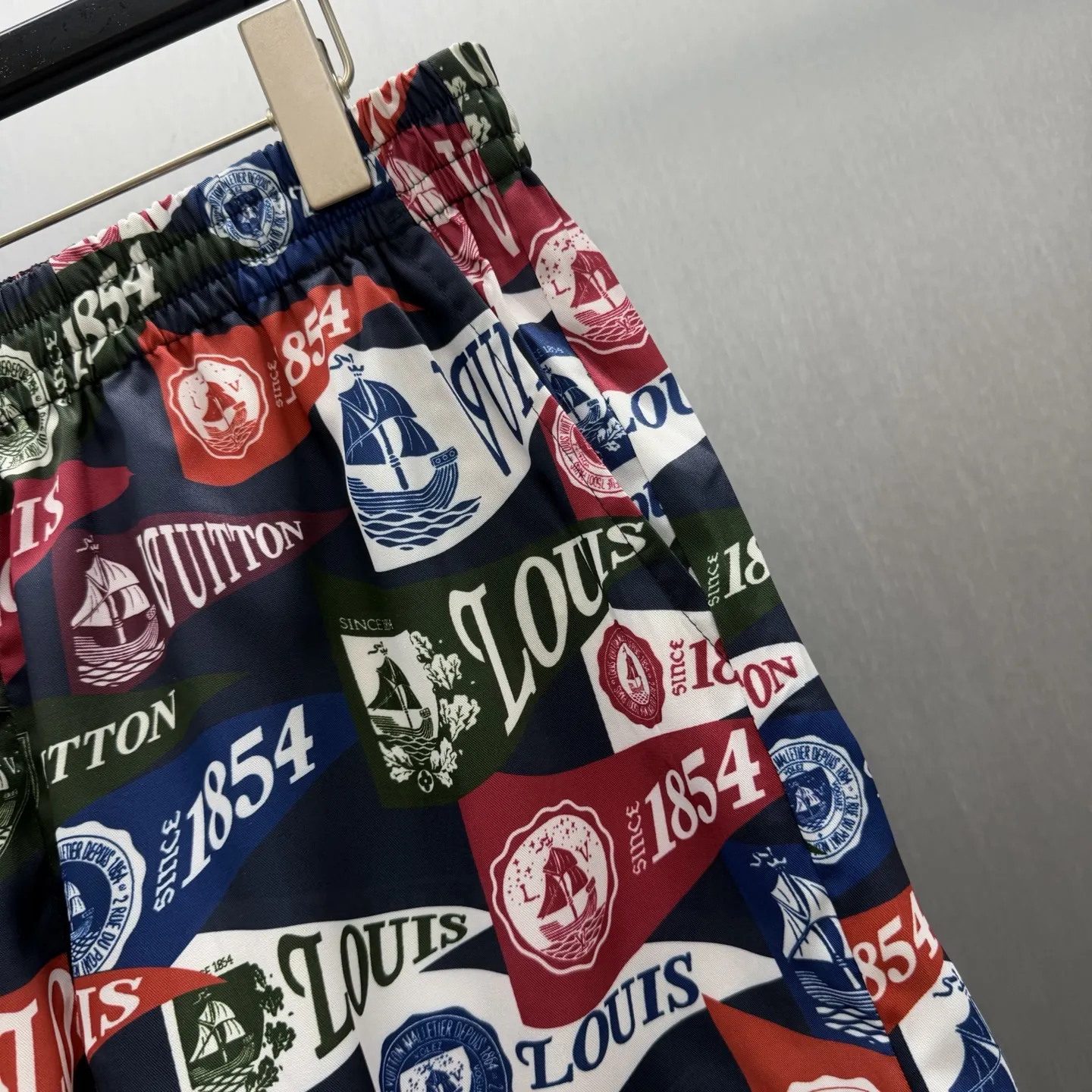 1854 Nautical Flag Print Swim Shorts D23014161 — view 3