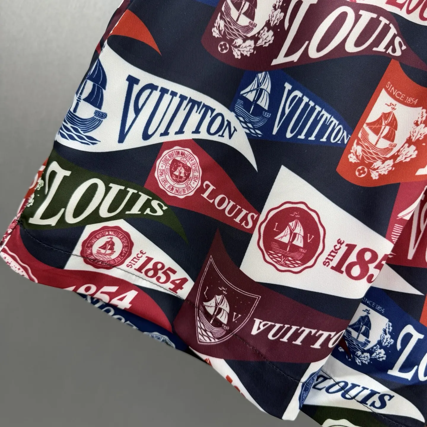 1854 Nautical Flag Print Swim Shorts D23014161 — view 4