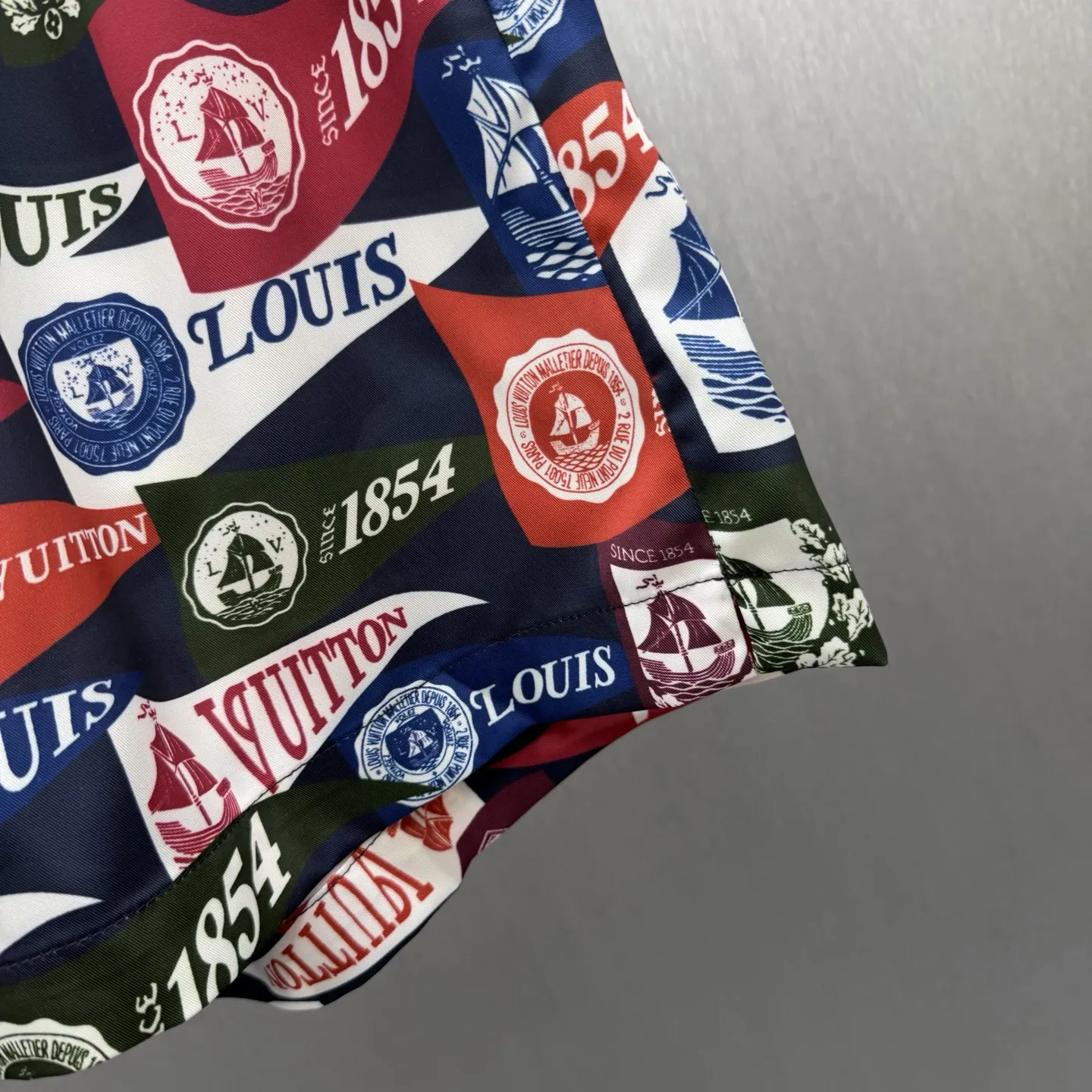 1854 Nautical Flag Print Swim Shorts D23014161 — view 5