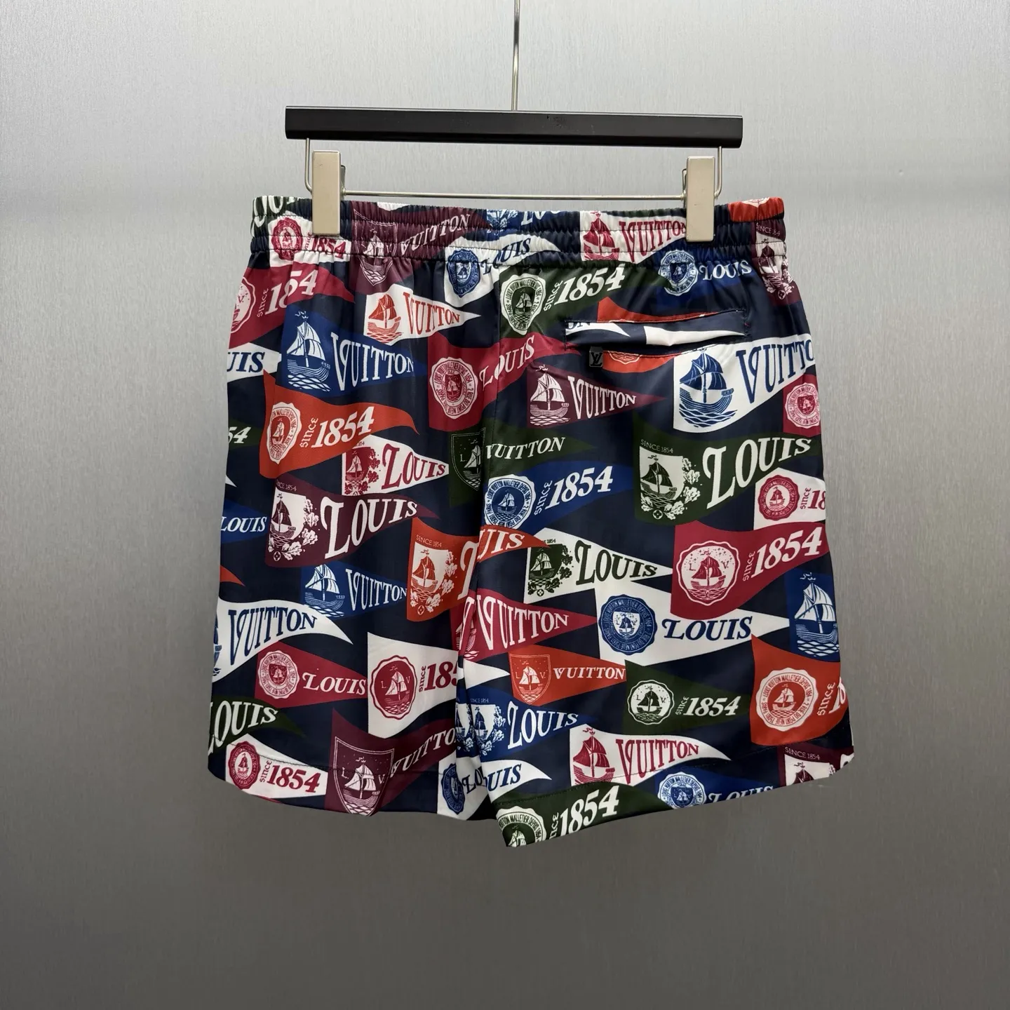 1854 Nautical Flag Print Swim Shorts D23014161 — view 6