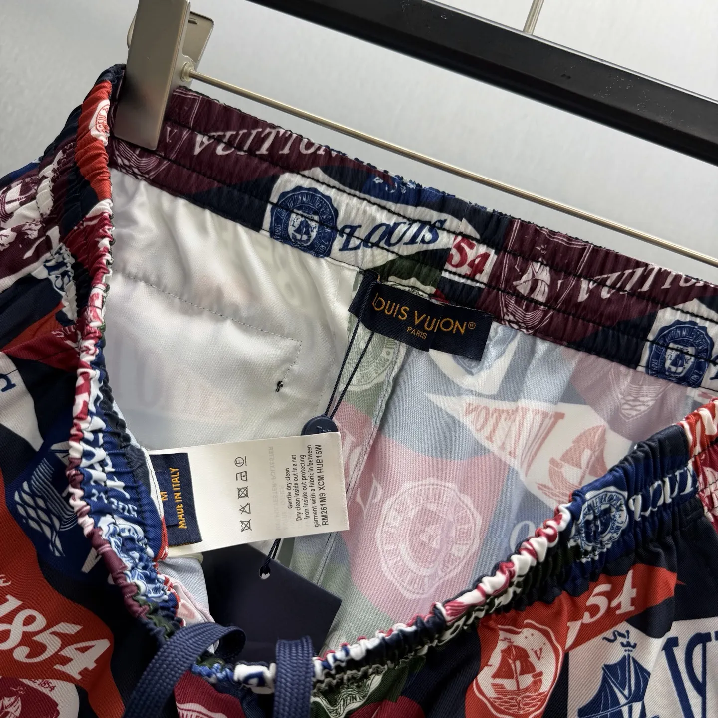 1854 Nautical Flag Print Swim Shorts D23014161 — view 8