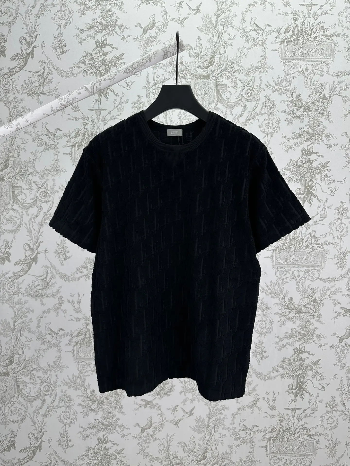 Oblique Cotton-Terry Relaxed T-Shirt D23513984