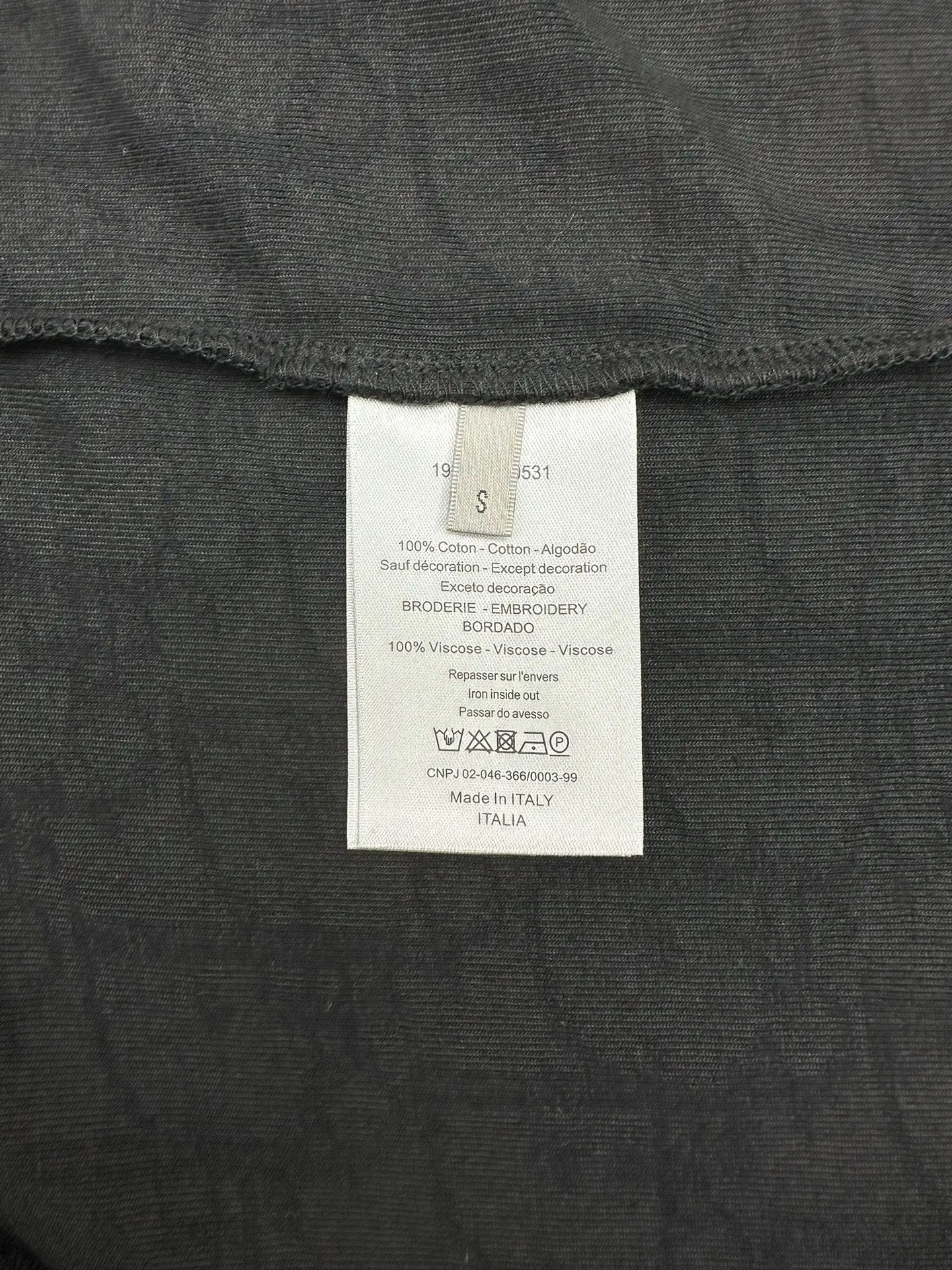 Oblique Cotton-Terry Relaxed T-Shirt D23513984 — view 8