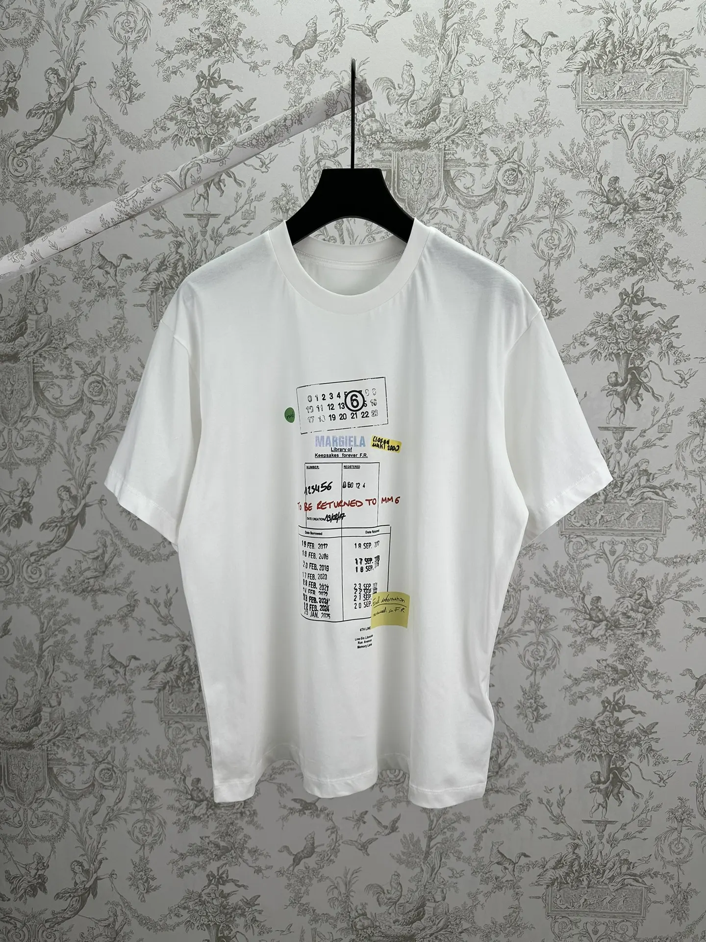 MM6 Library Print Cotton T-Shirt D23513988